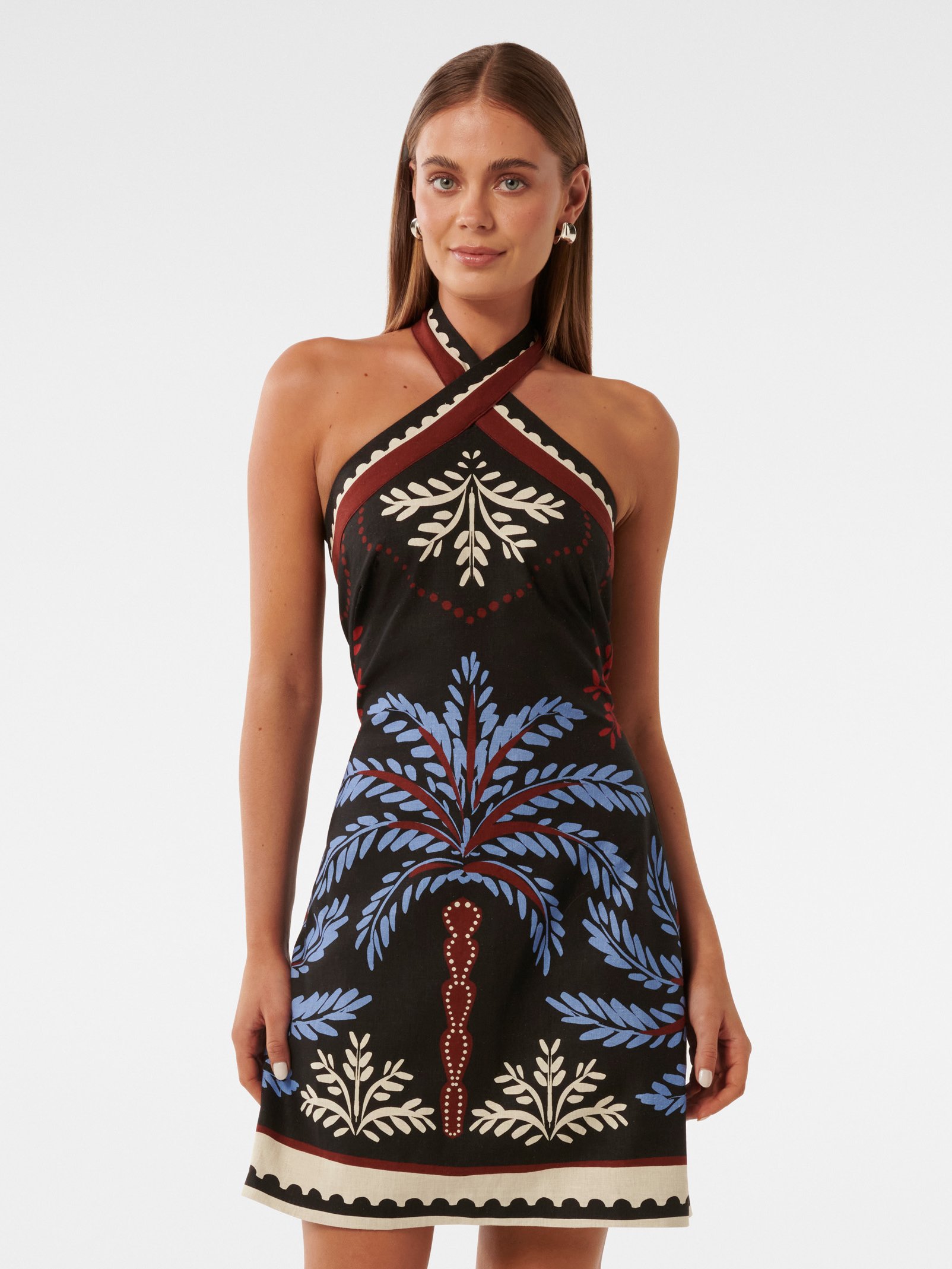 Adara Halter Neck Mini Dress