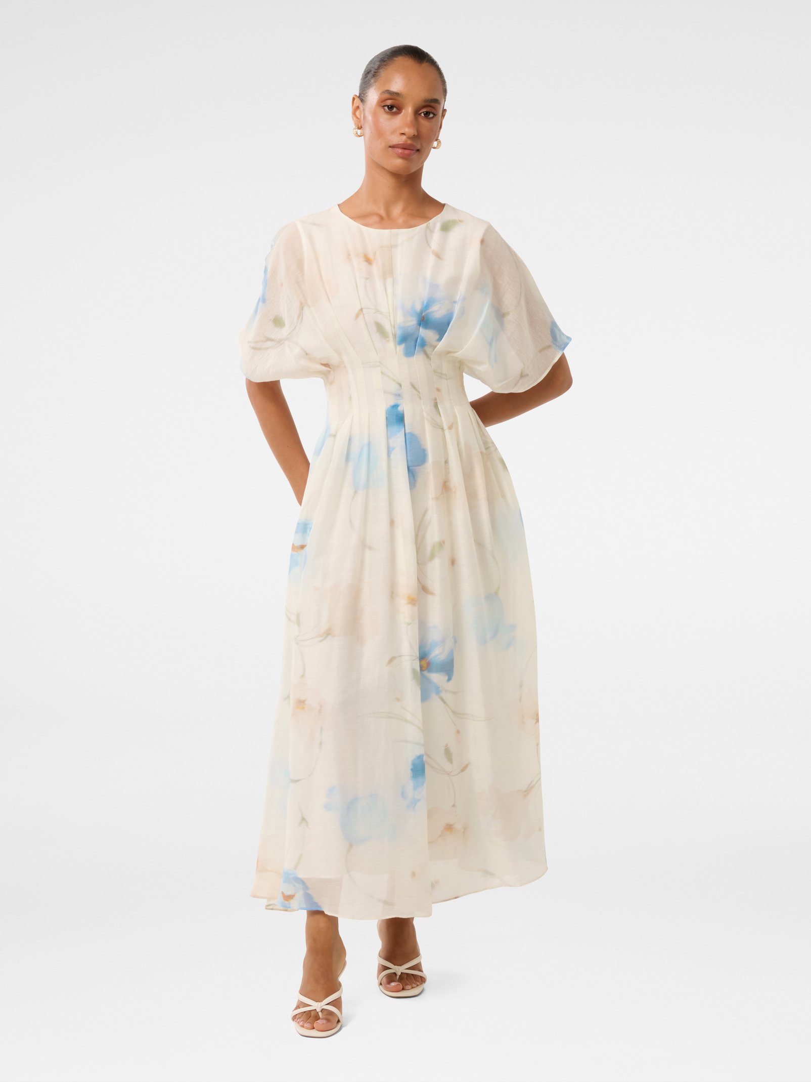 Eve Petite Seam Detail Midi Dress