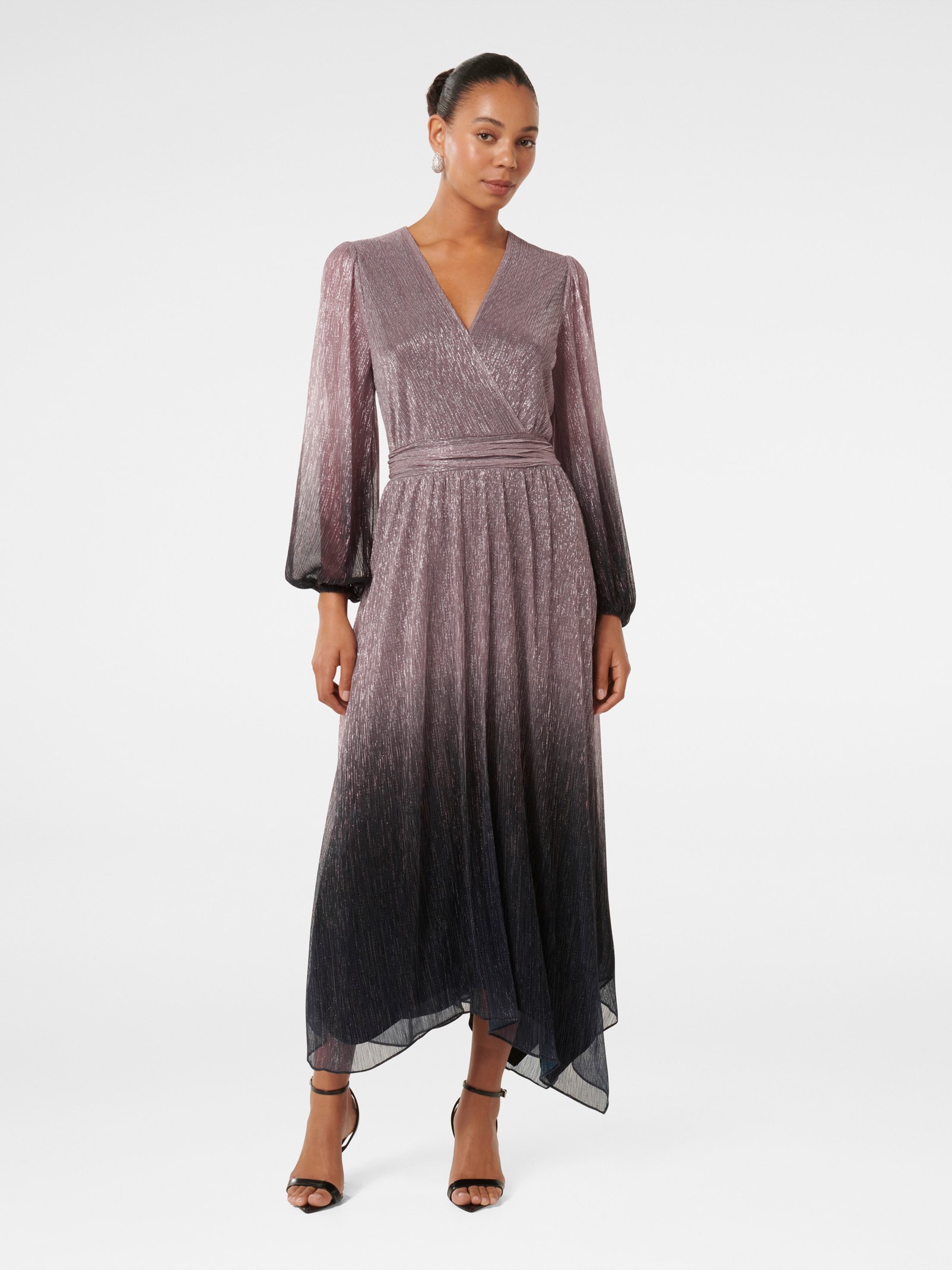 Gisele Ombre Plisse Maxi Dress