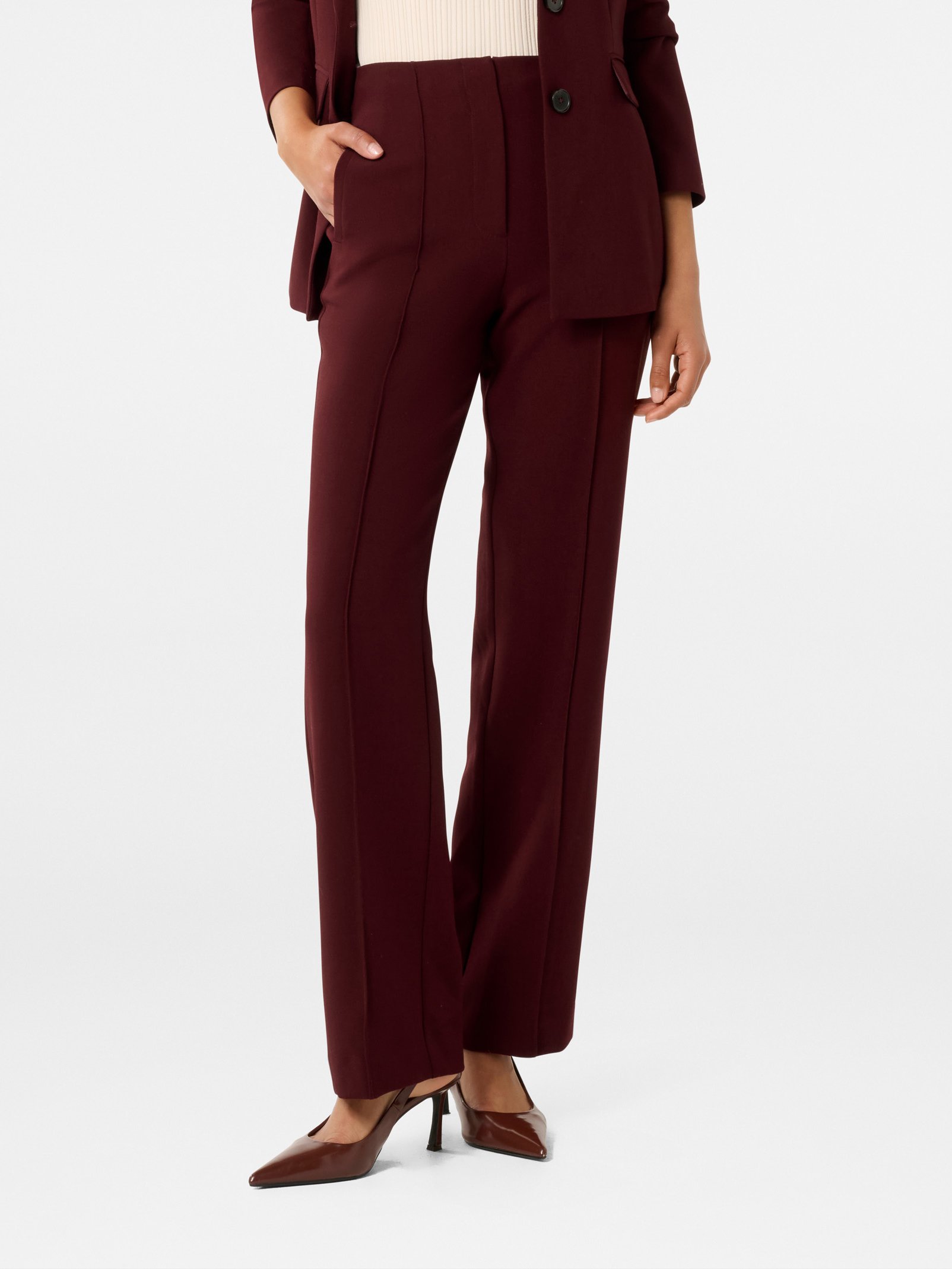 Zali Pintuck Straight Leg Pant