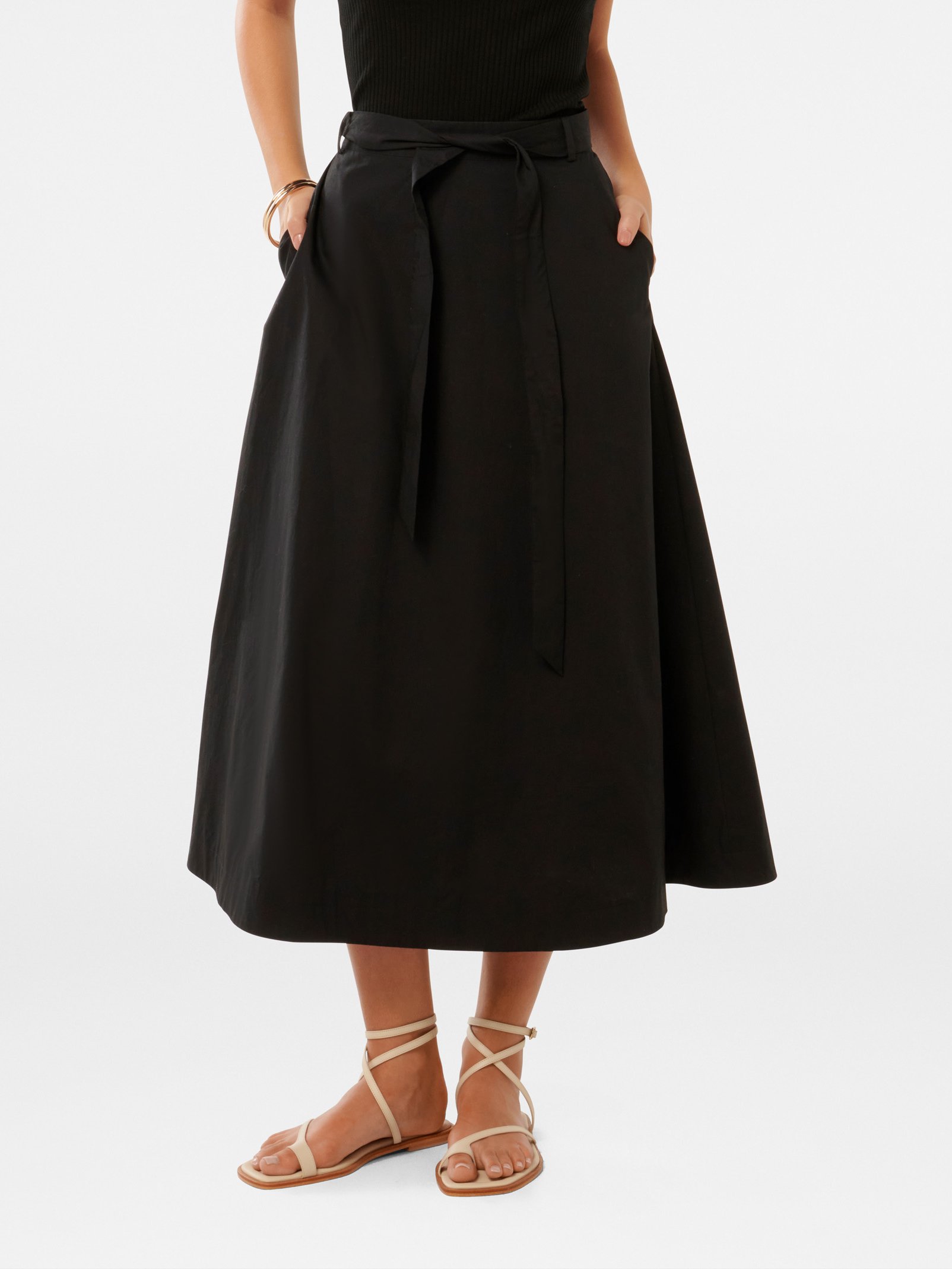 Madeleine Belted Midi Skirt