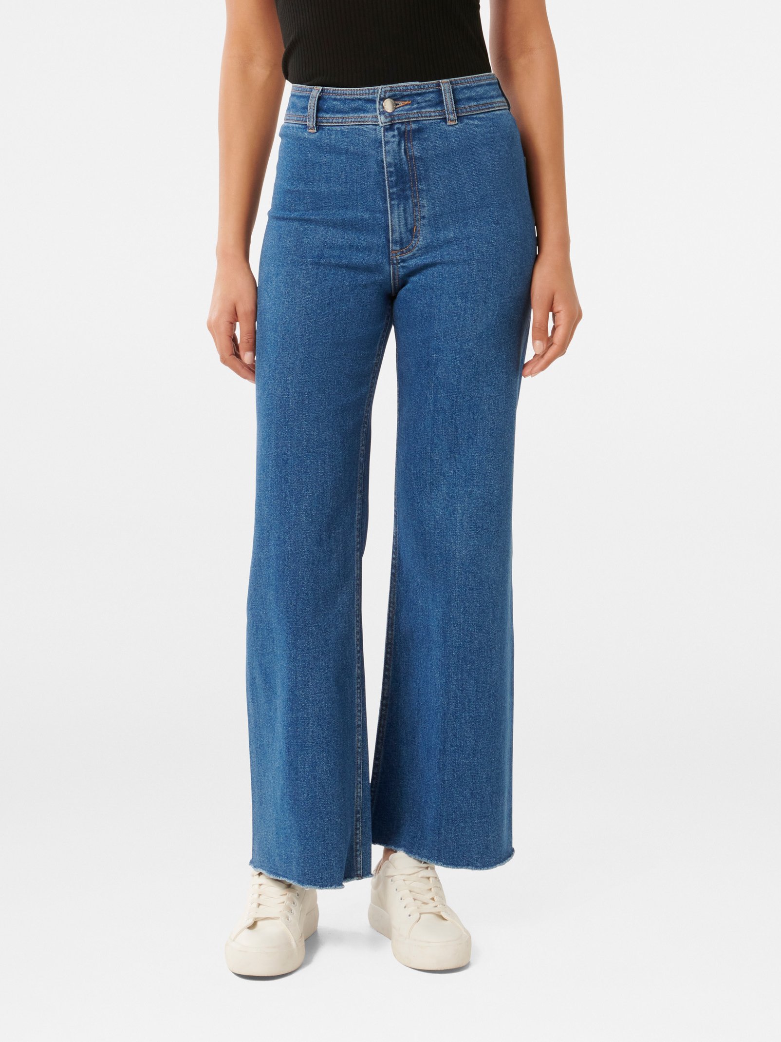Lauren High Waisted Cropped Flare Jeans