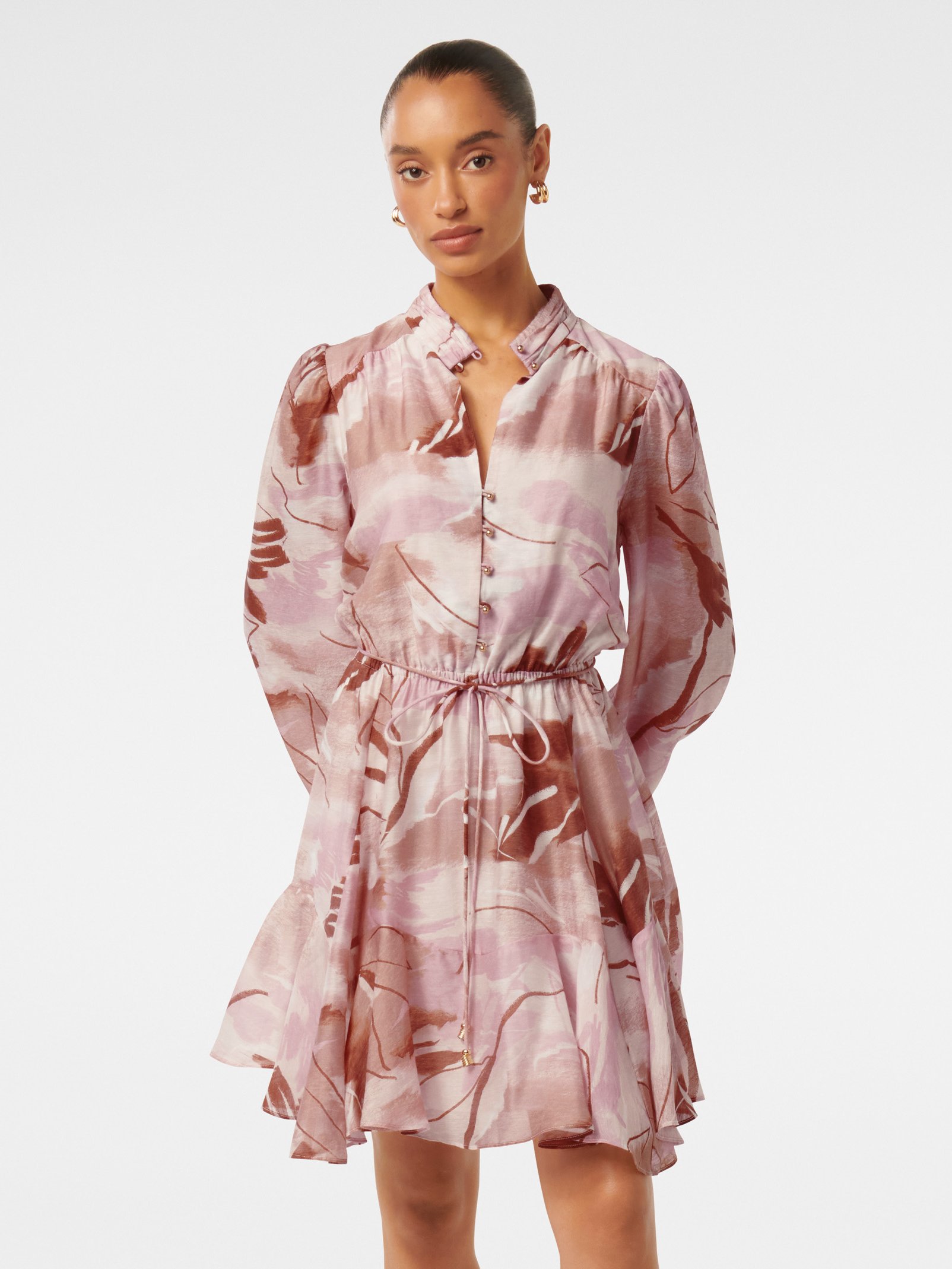 Cathee Petite Printed Skater Mini Dress