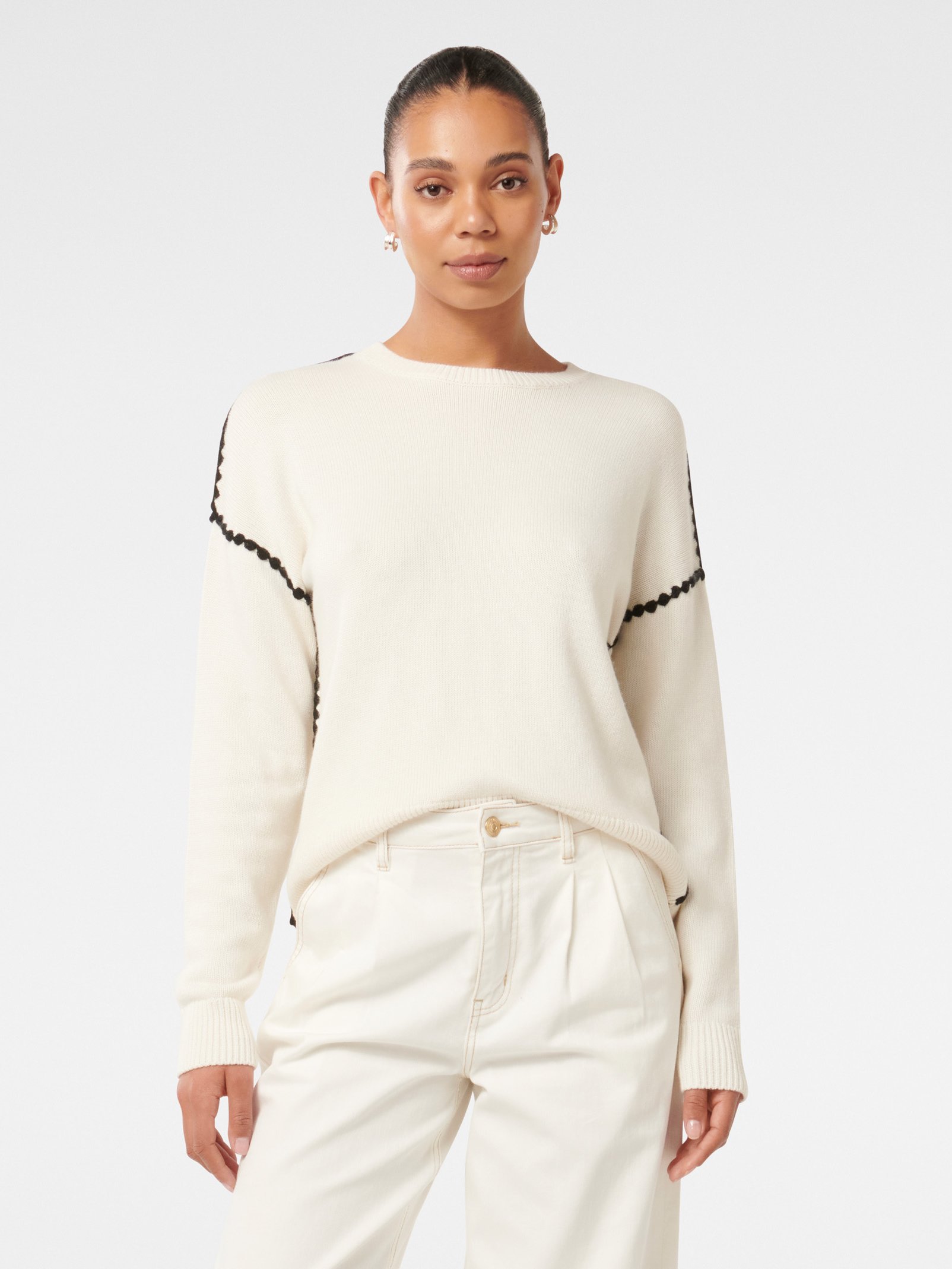 Tiffany Crochet Whipstitch Sweater