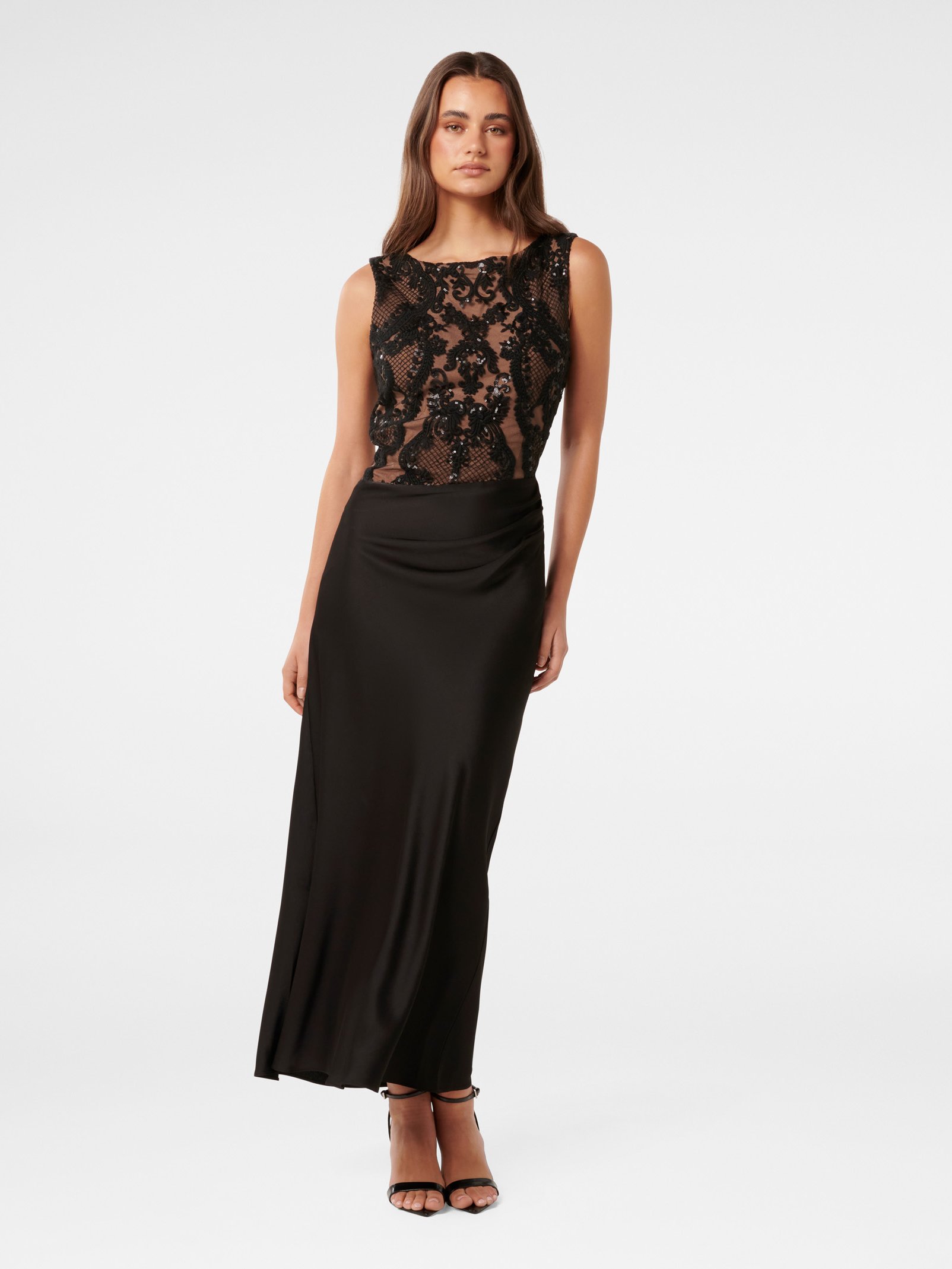 Alora Lace Bodice Maxi Dress