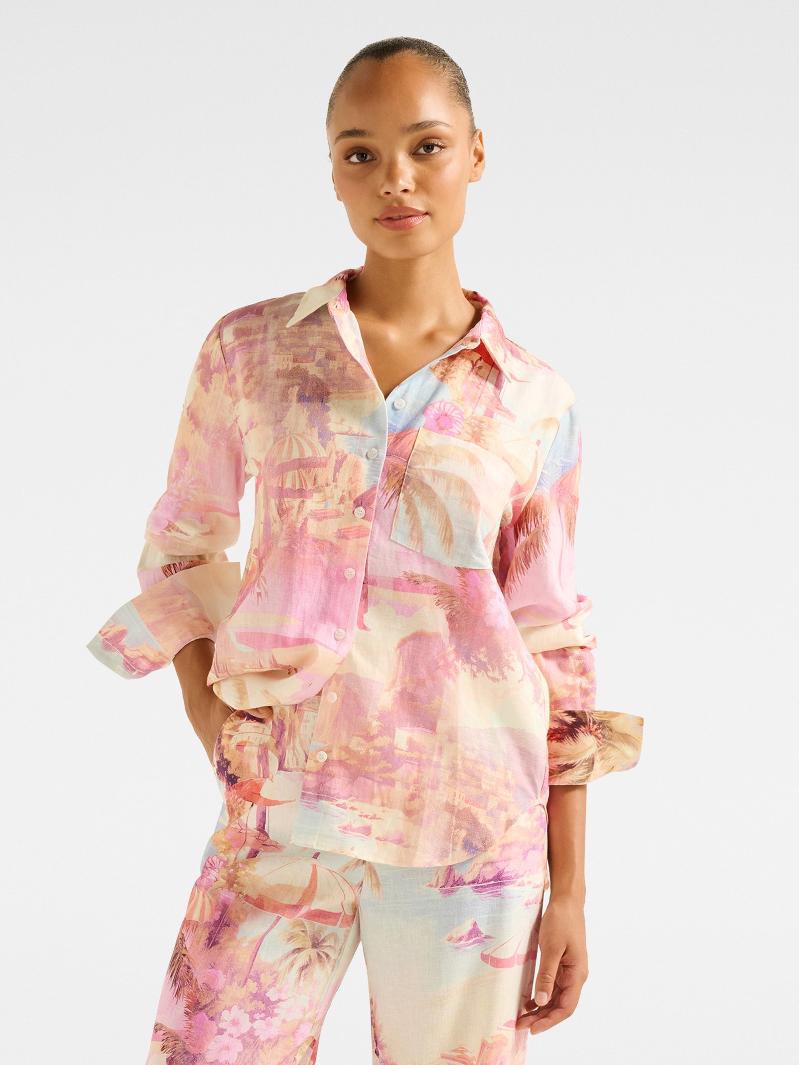 Lydia Oversized Linen Shirt
