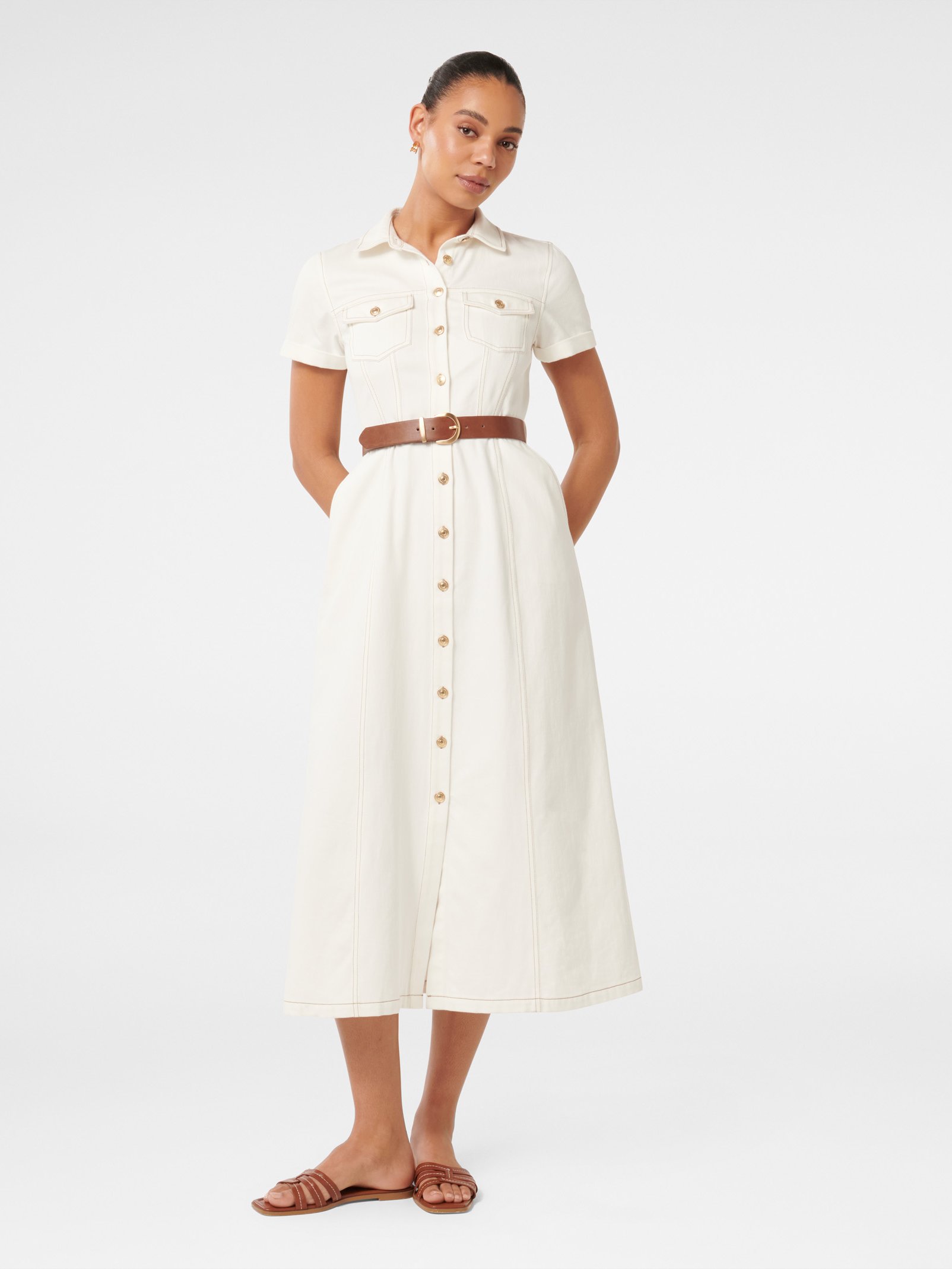Lana Short Sleeve Midi Dress
