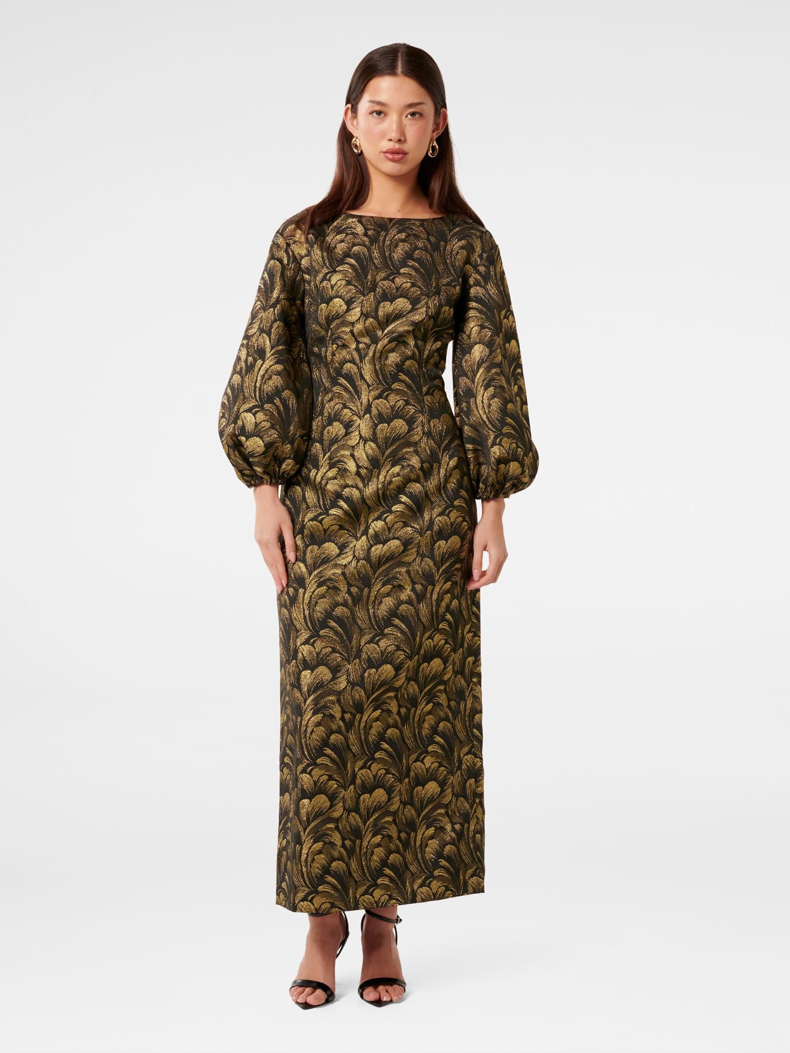 Mona Jacquard Maxi Dress