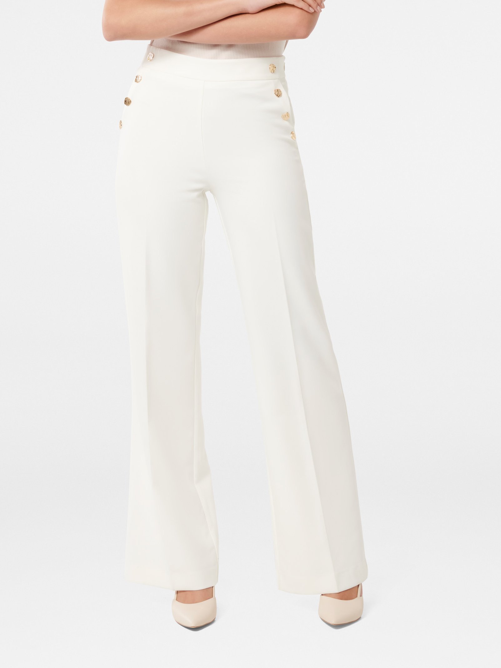 Kehlani Button Wide Leg Pant