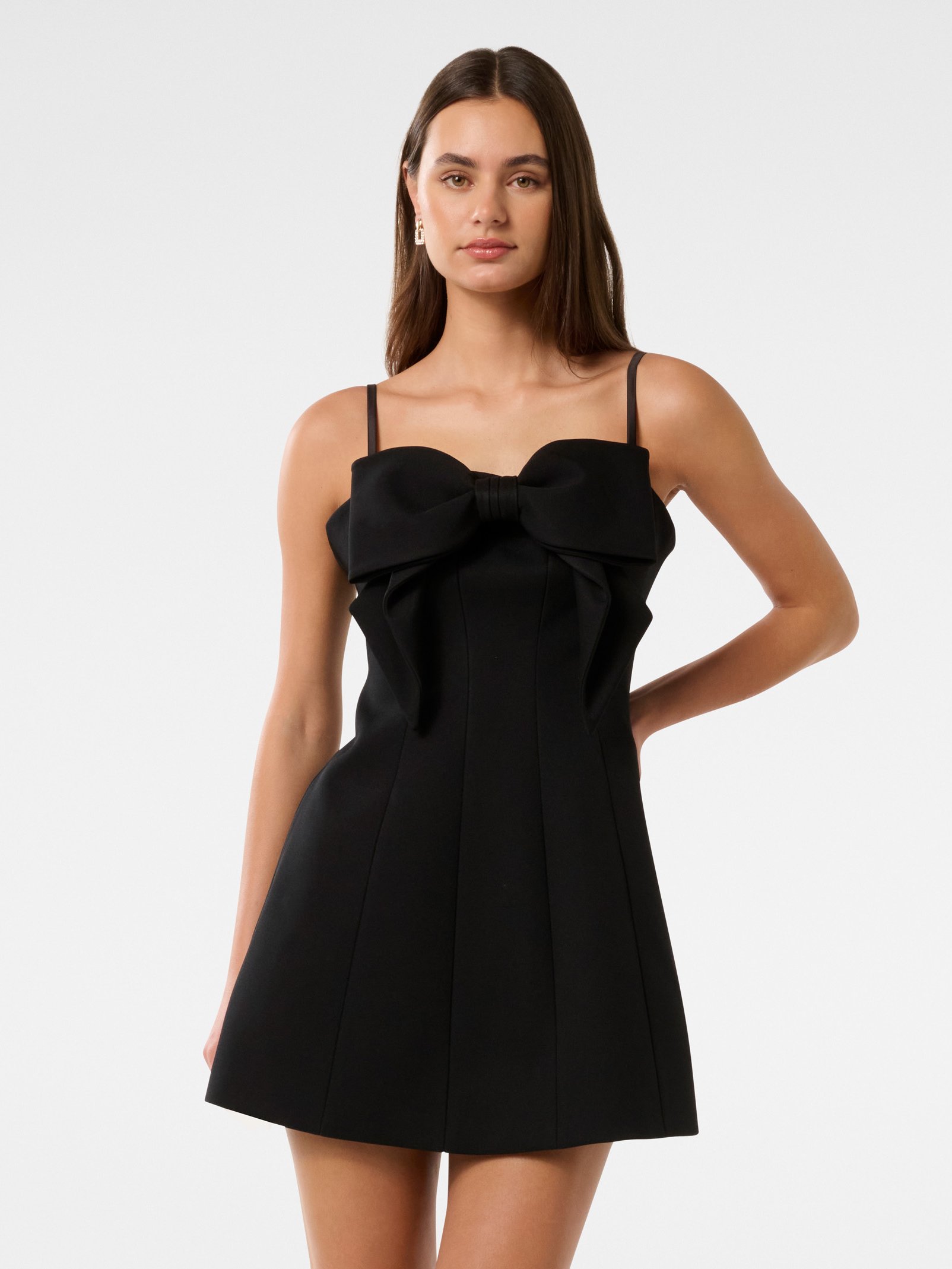 Hayley Bow Front Mini Dress