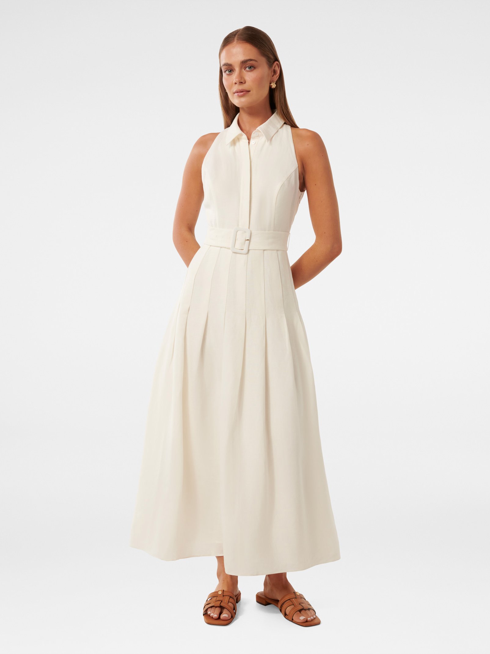 Lindsey Linen Tennis Dress