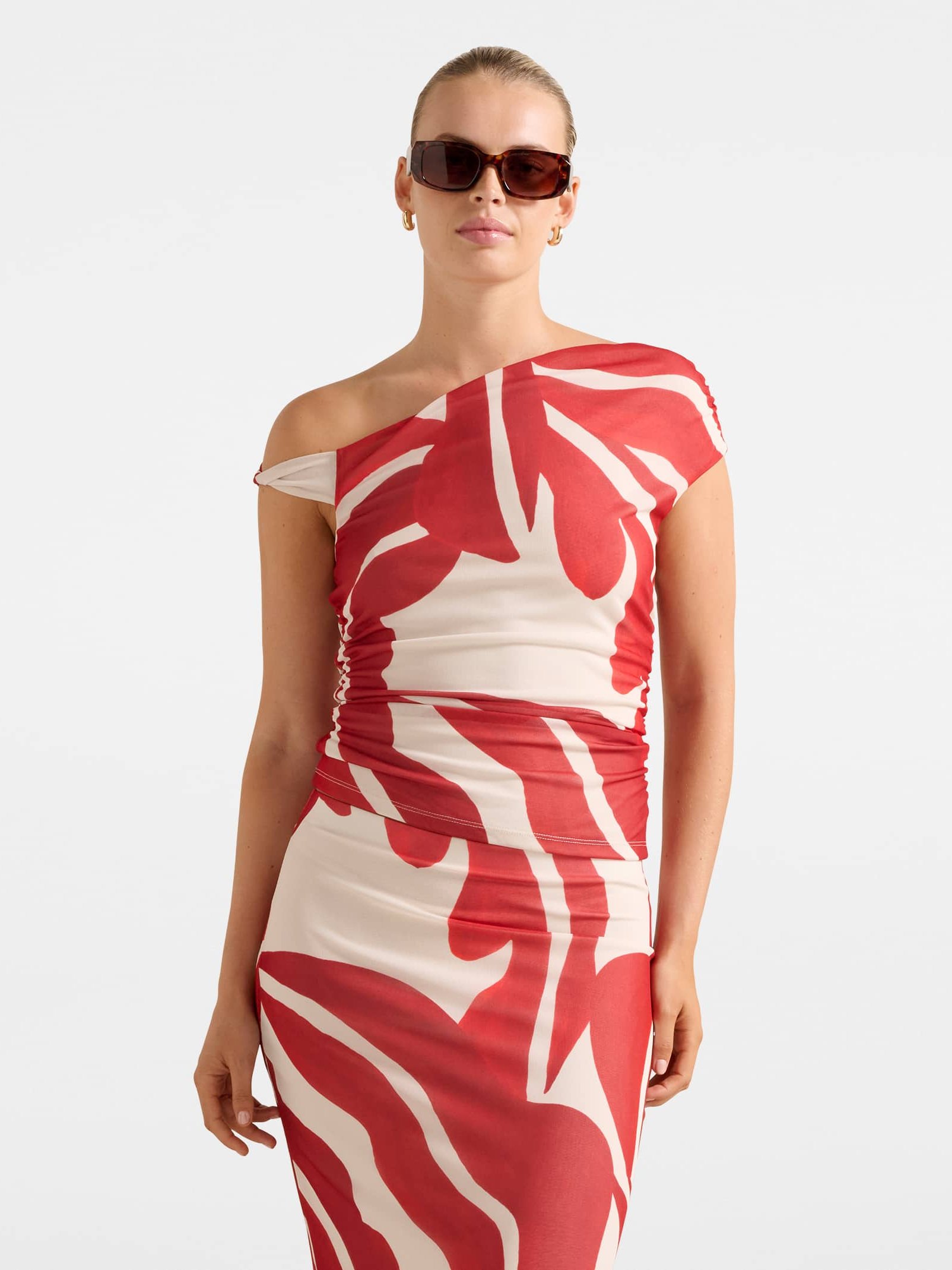 Mia Mesh Twist Side top