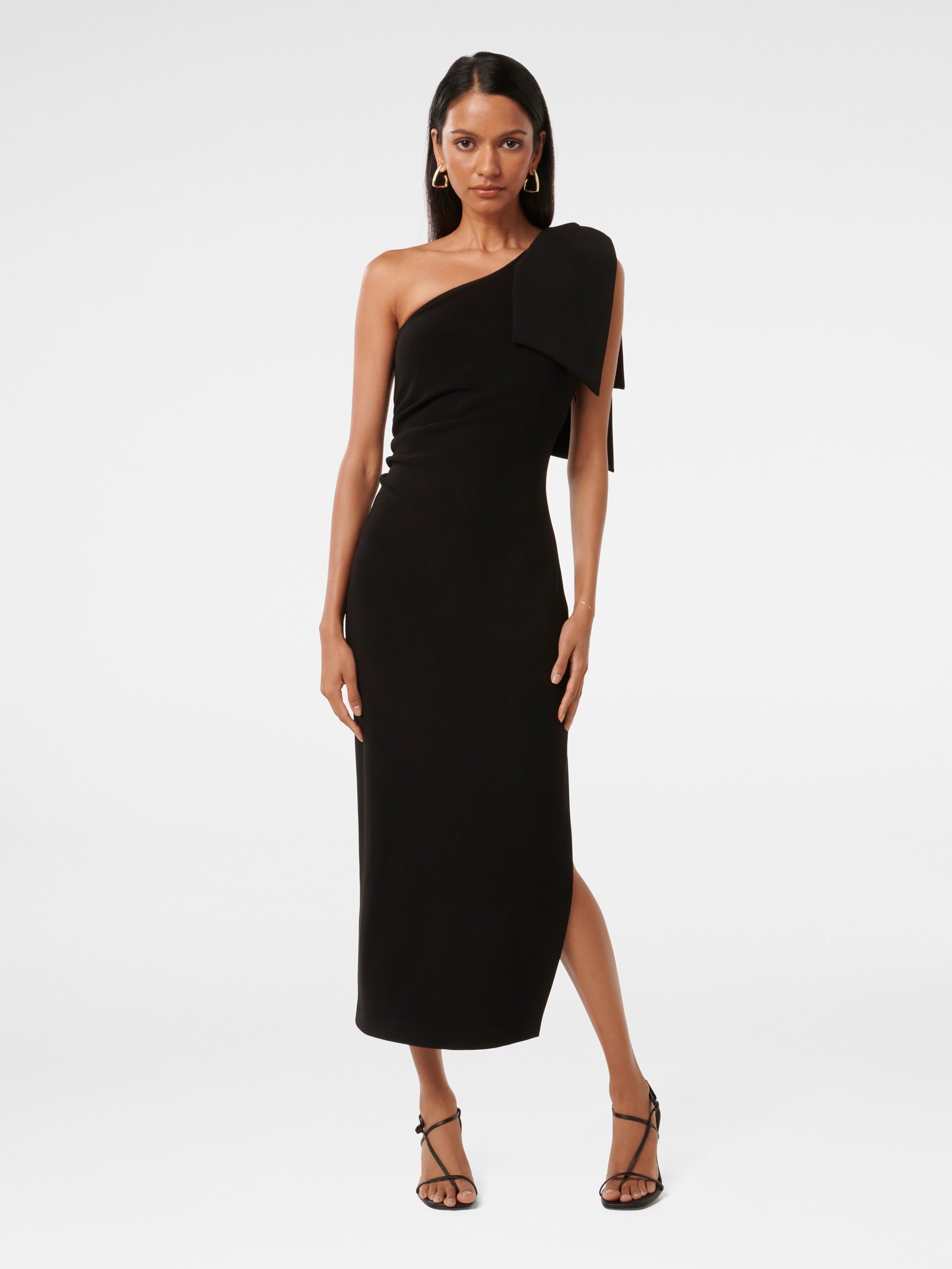 Jade Petite Bow Bodycon Midi Dress