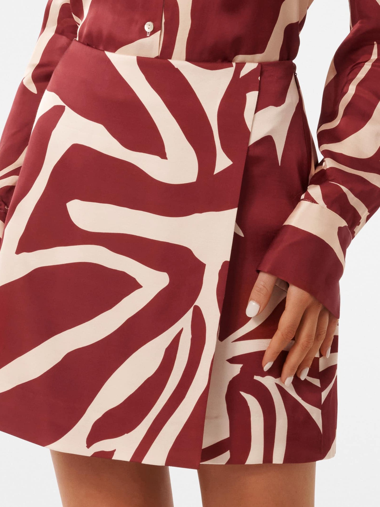 Harvey Wrap Mini Skirt