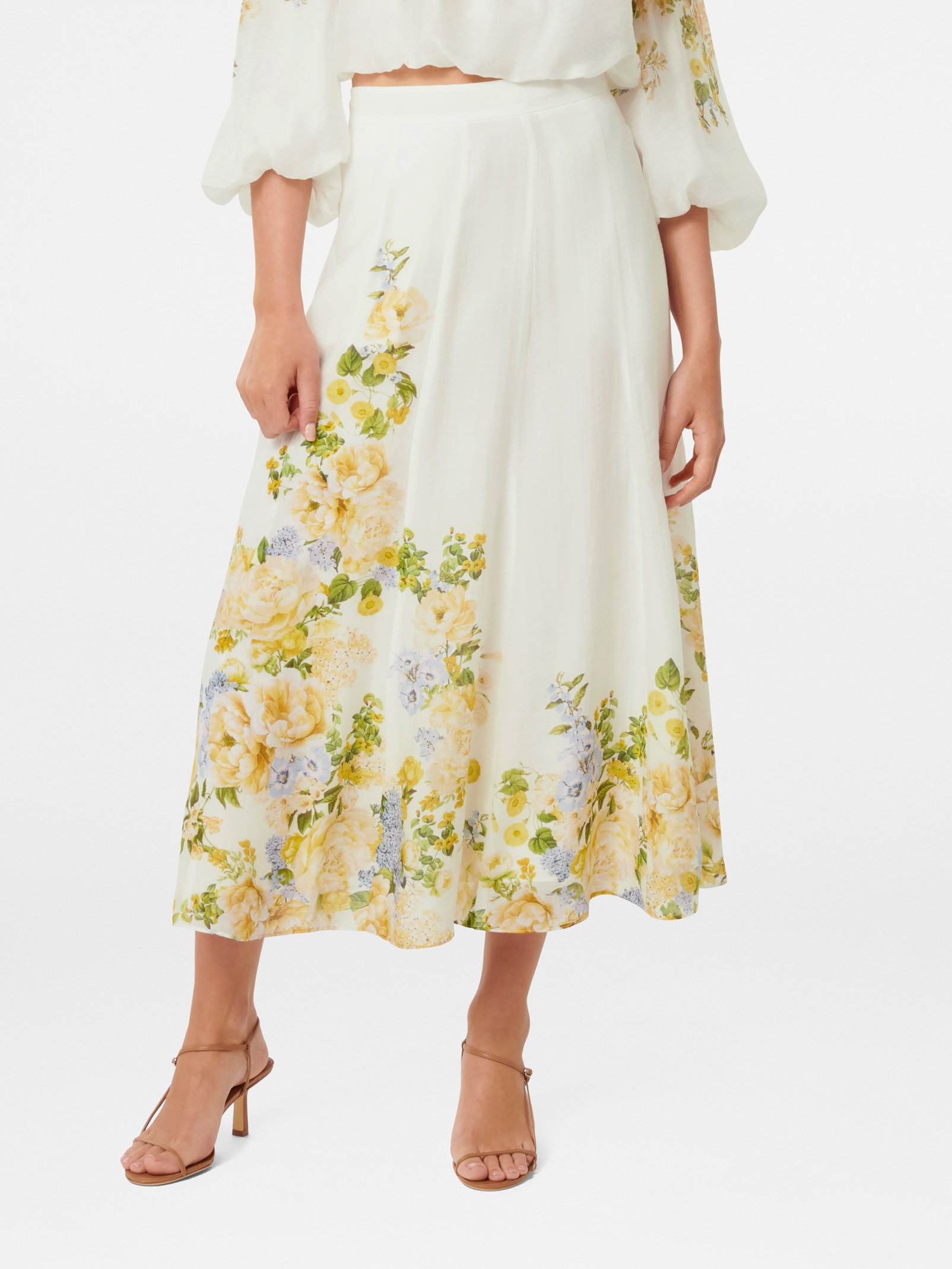 Gardenia Printed Midi Skirt