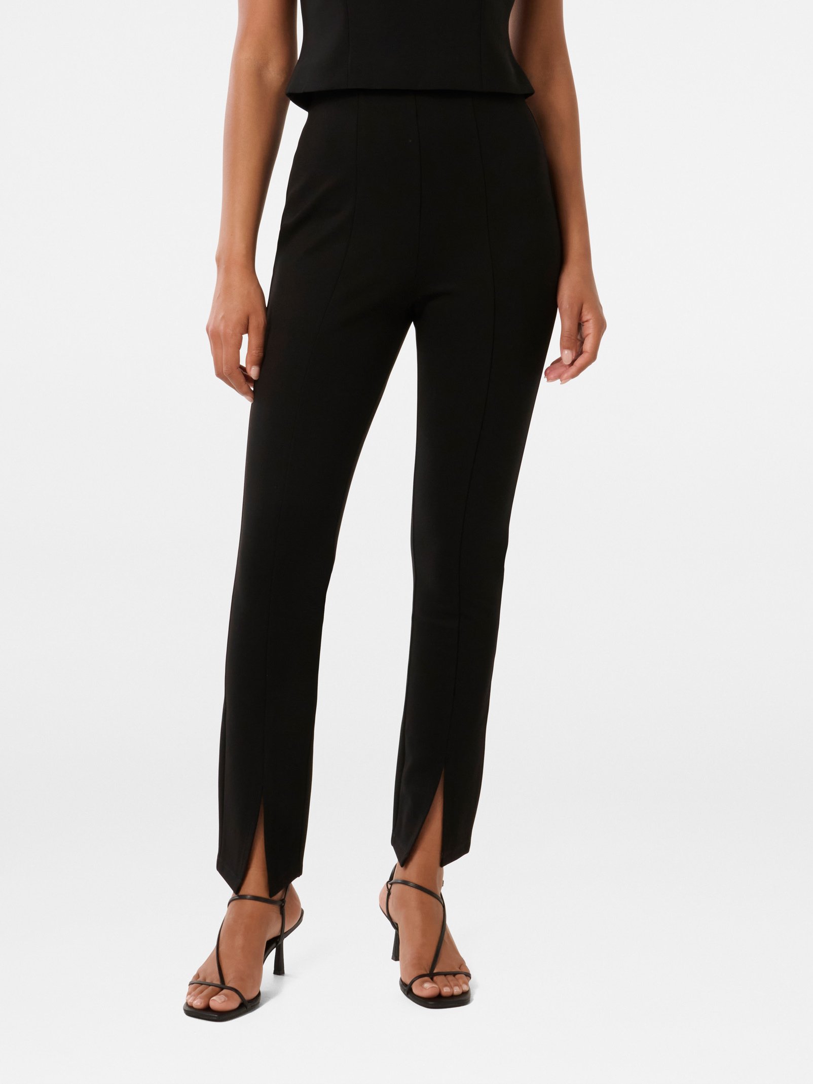 Alexa Ponte Skinny Split Pants
