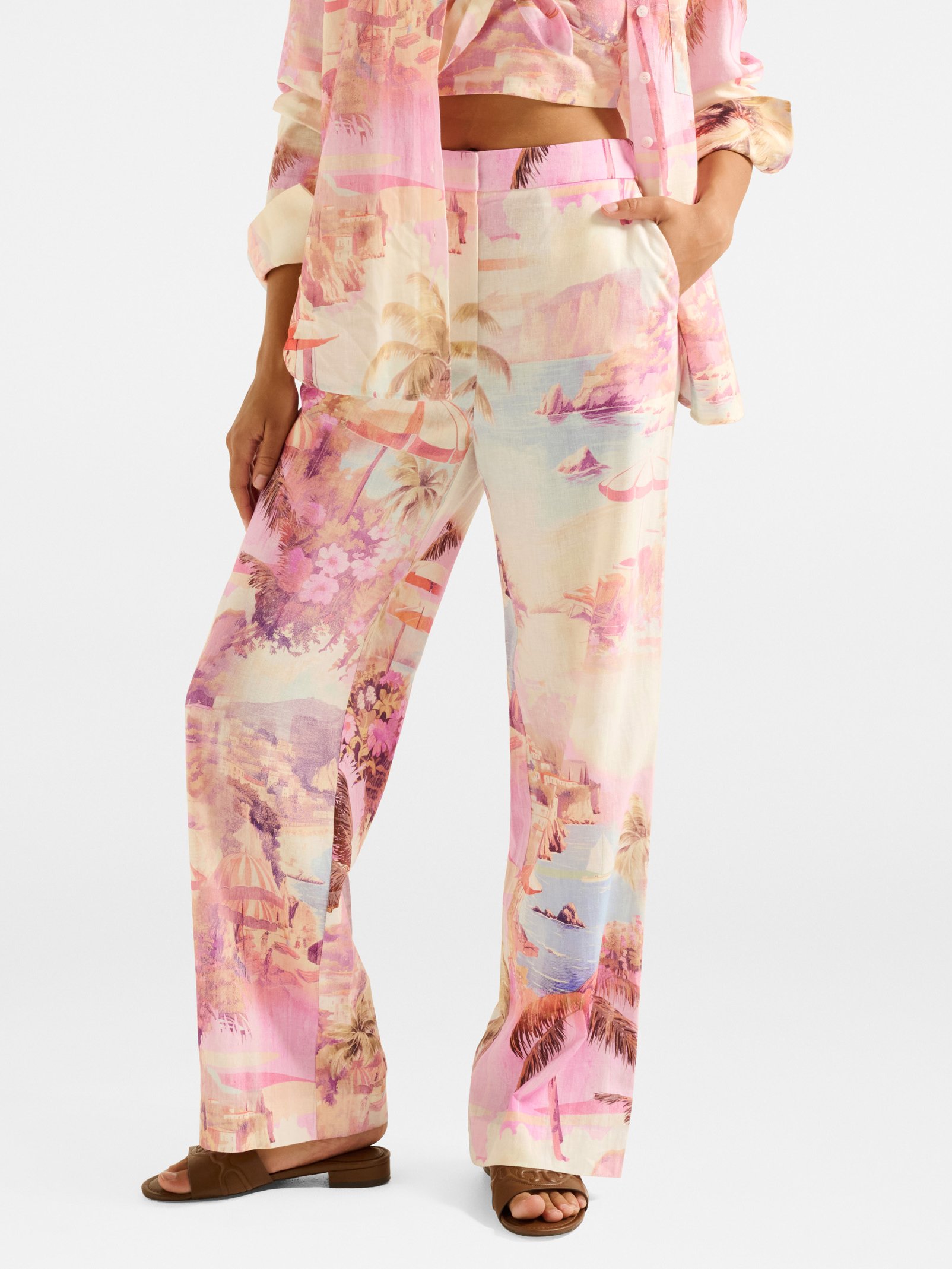 Miley Linen Wide Leg Pant