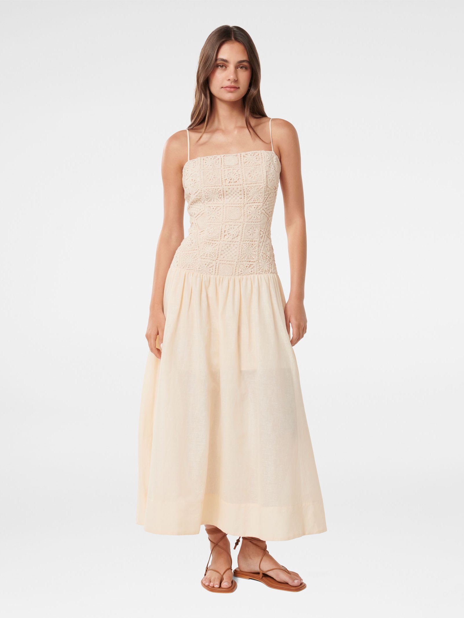 Cara Crochet Midi Dress