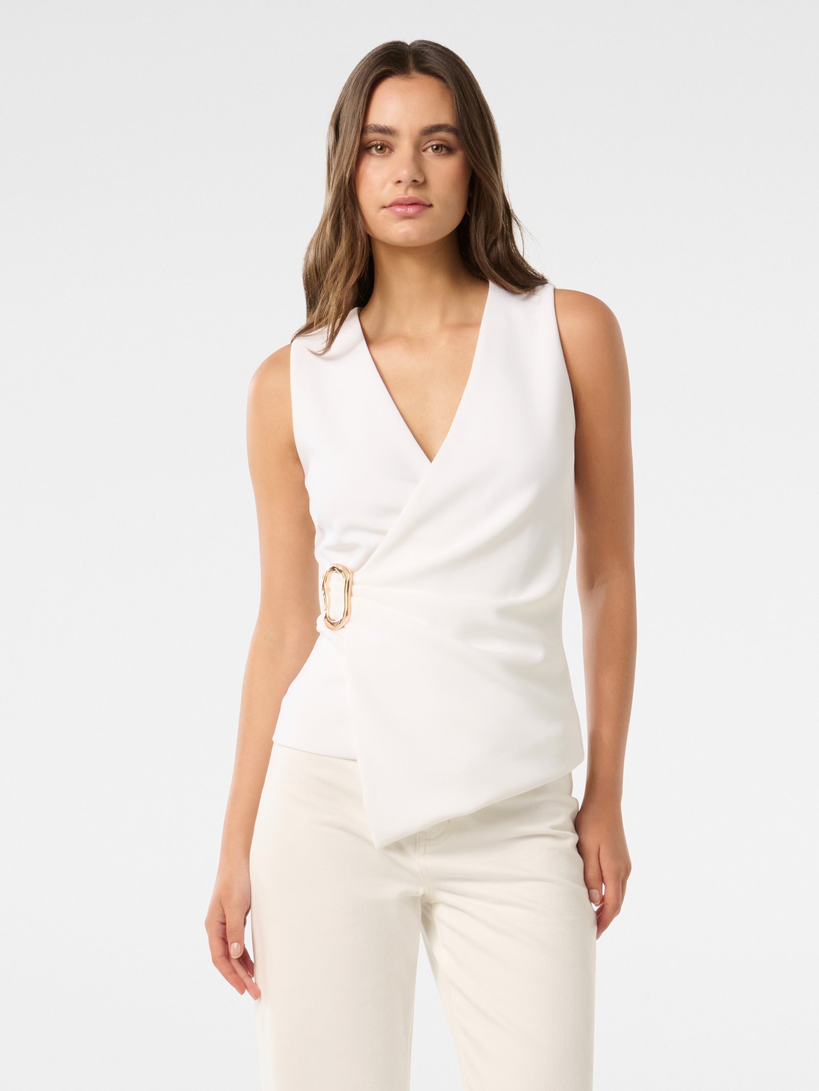 Jacqueline Crepe Wrap Top