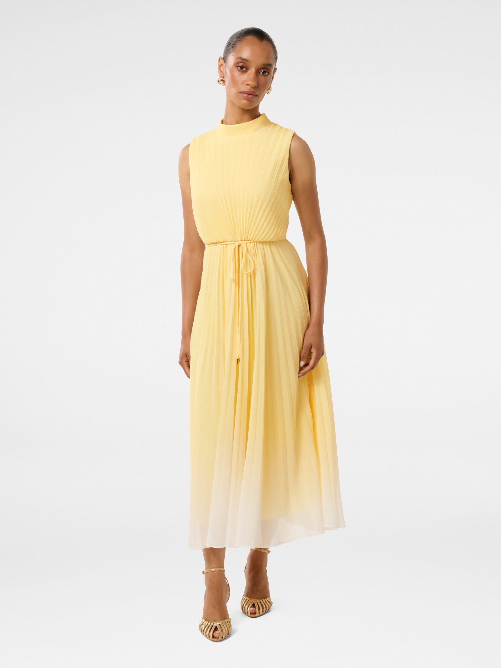 Phillipa Petite Ombre Pleat Midi Dress