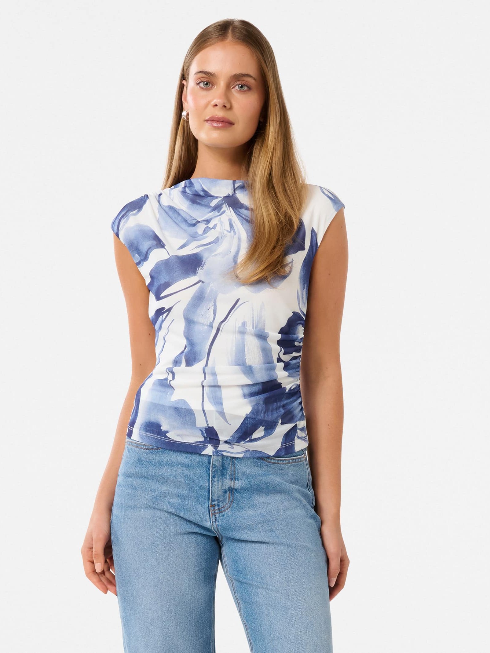 Mel Extended Sleeve Mesh Top