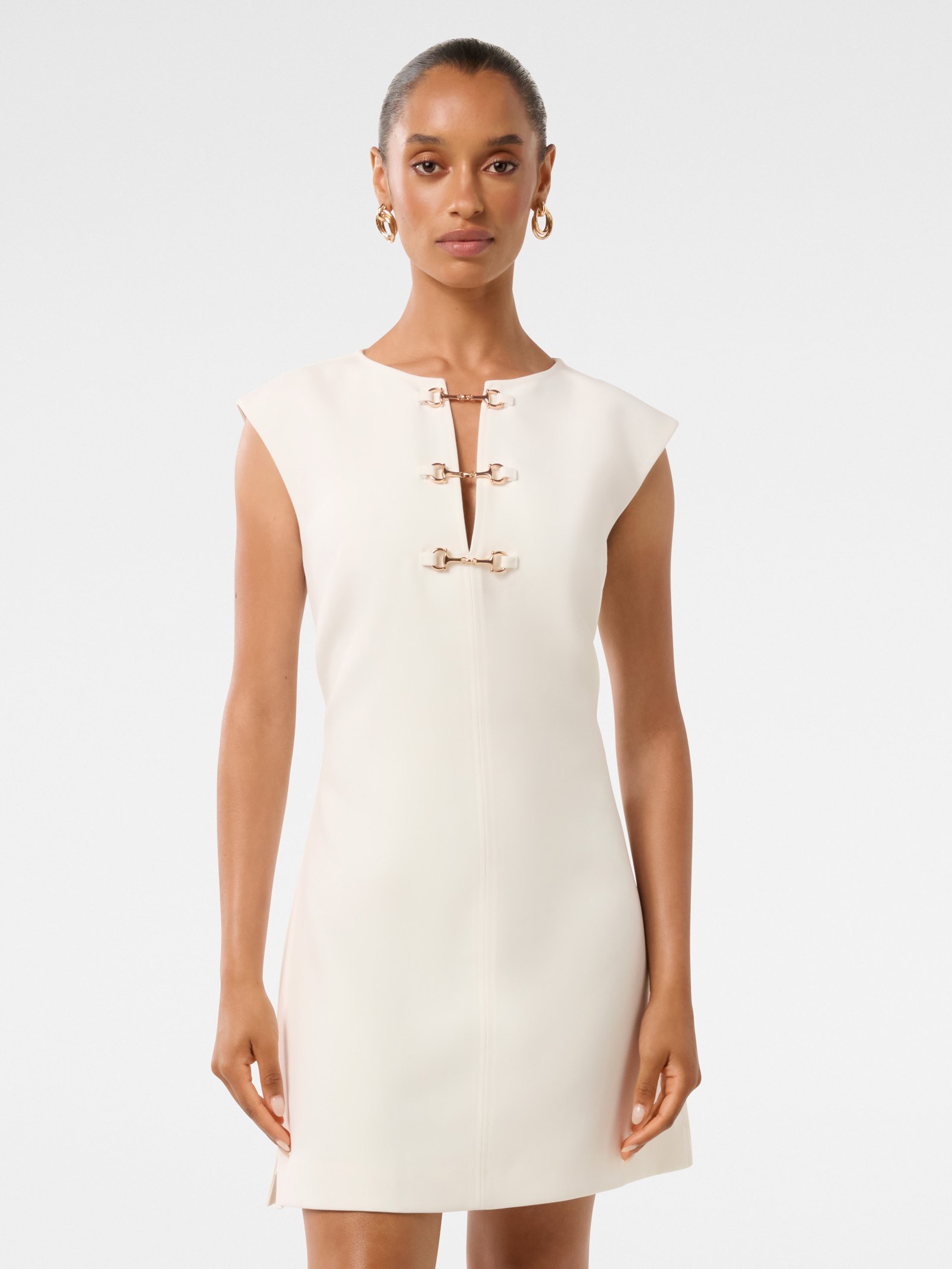 Clover Petite Snaffle Detail Mini Dress