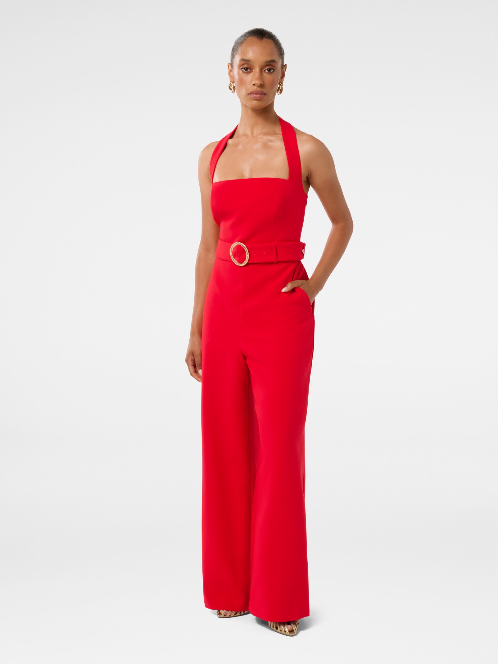 Remmie Petite Halter Jumpsuit