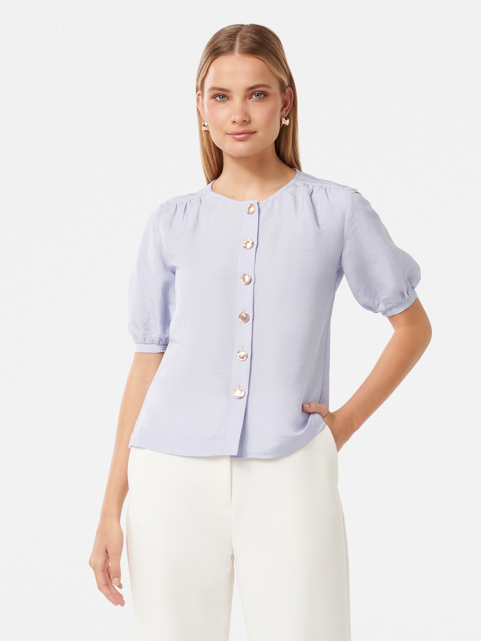 Riley Button Front Top