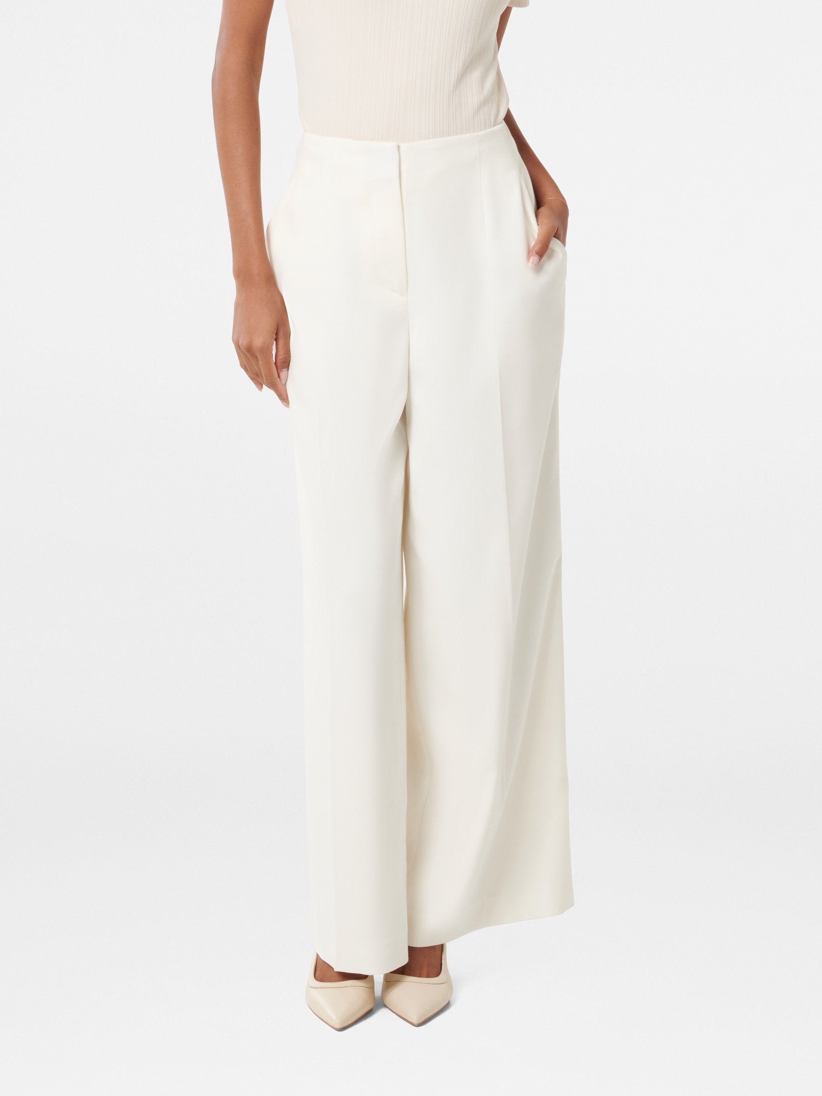 Frieda Petite High Waist Wide Leg Pant