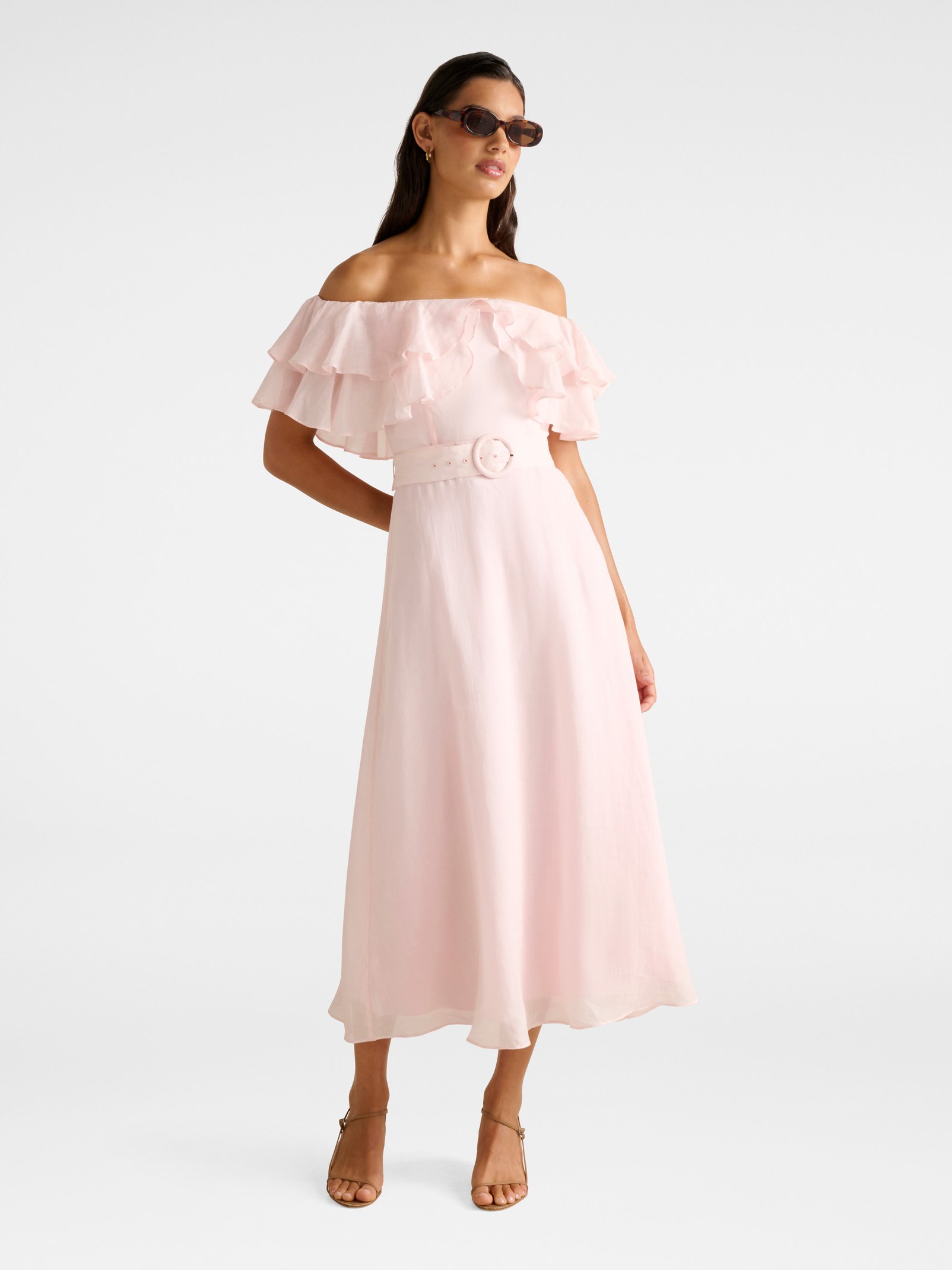 Jemima Ruffle Midi Dress