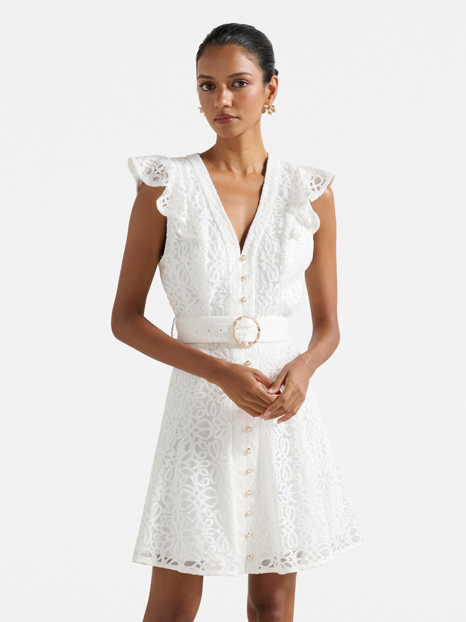 Sinead Petite Lace Mini Dress