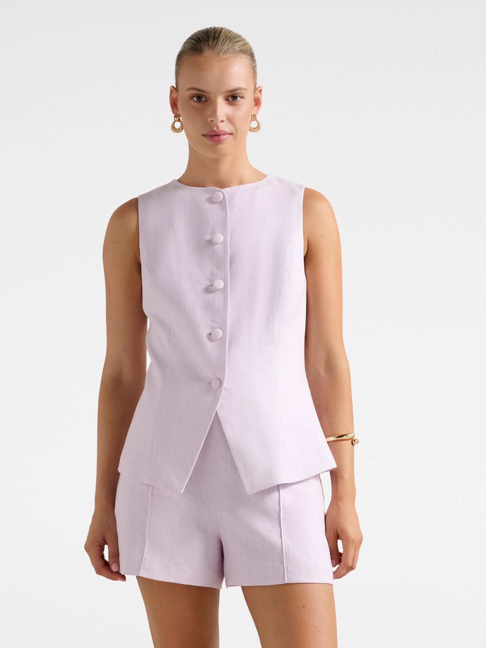 Toni High Neck Waistcoat