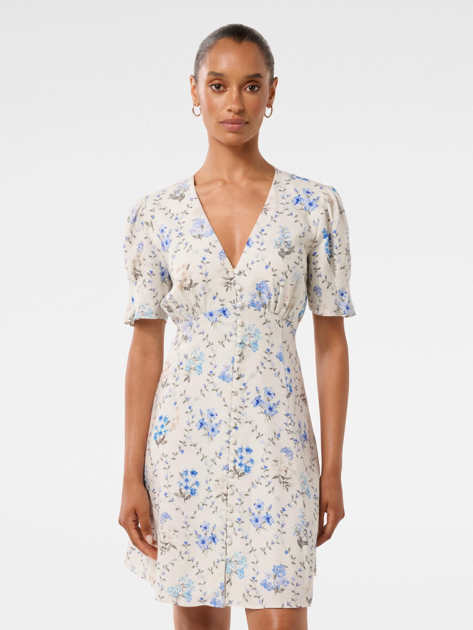 Berna Petite Printed Mini Dress