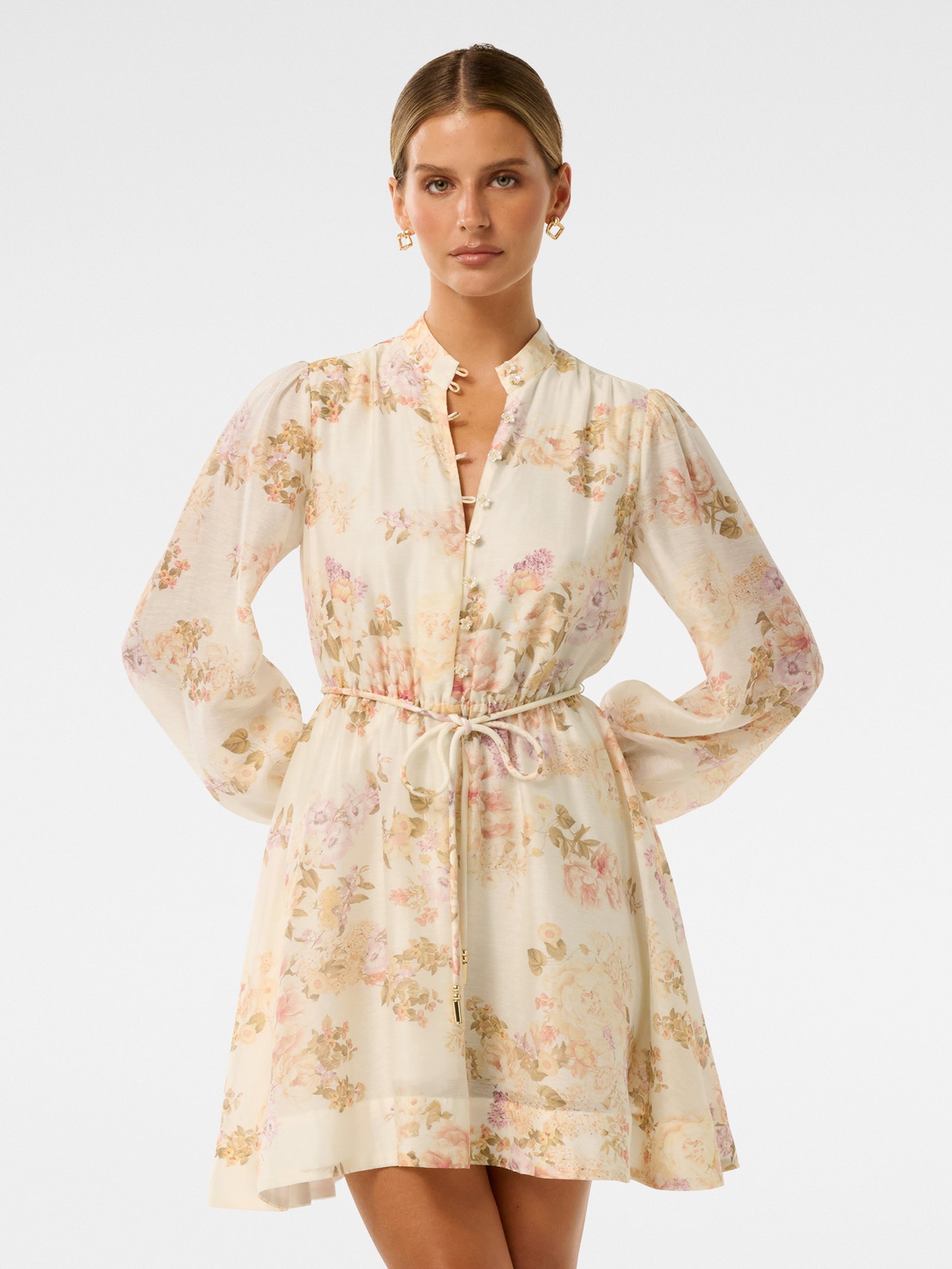 Rhys Petite Fluted Mini Dress