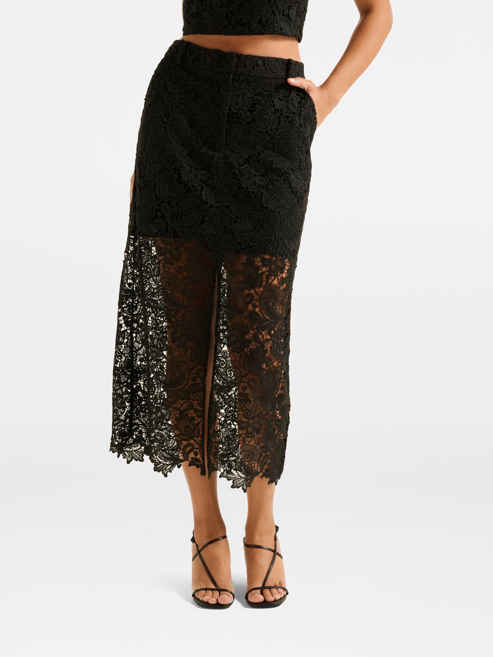 Lana Lace Midi Skirt