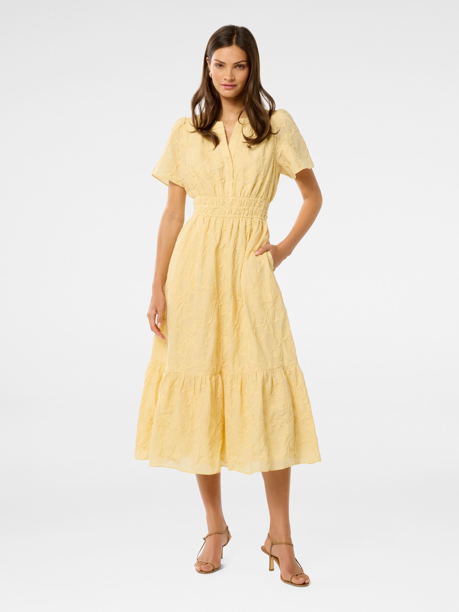 Eleanor Embroidered Midi Dress