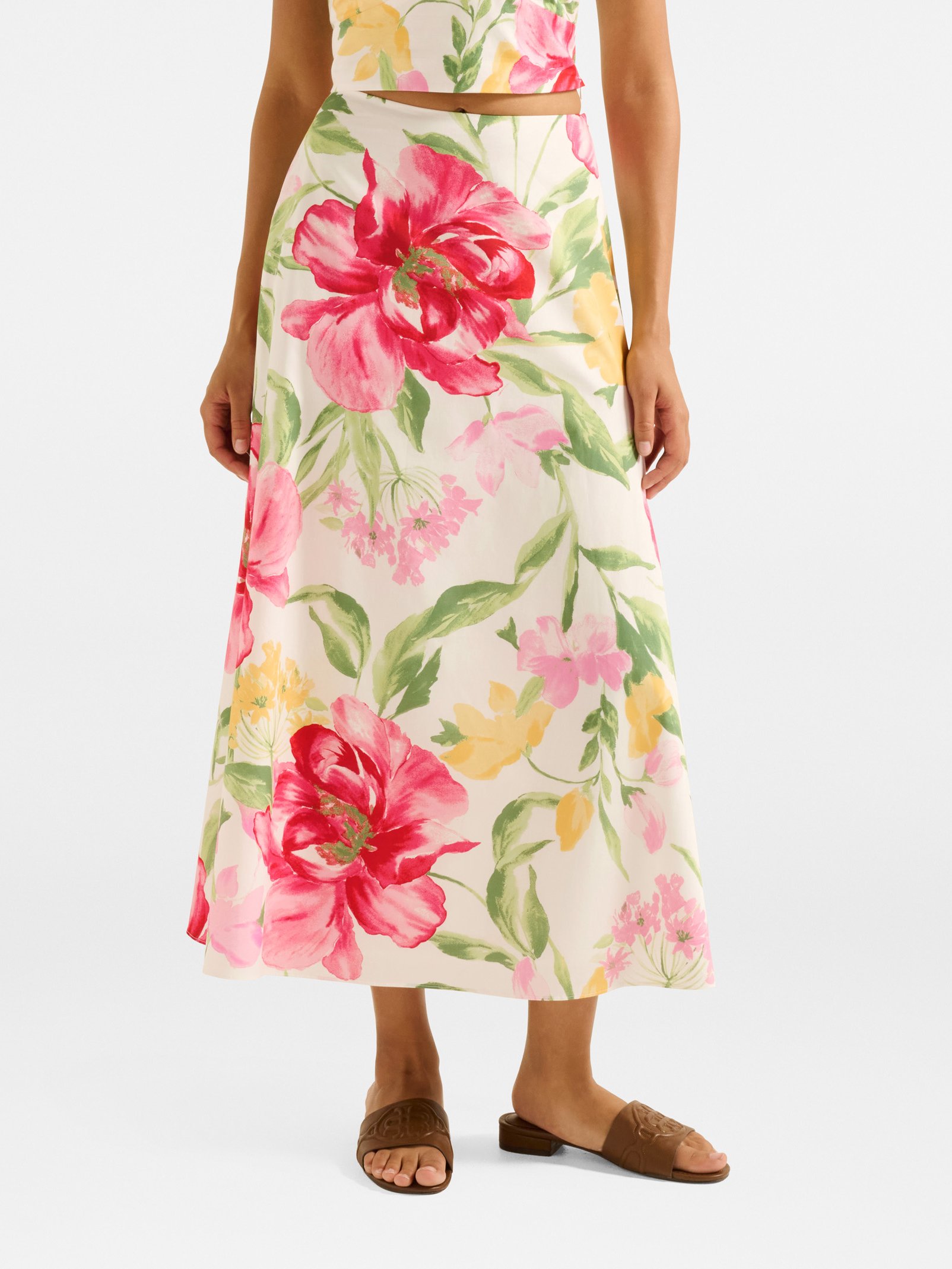 Talia Printed Midi Skirt