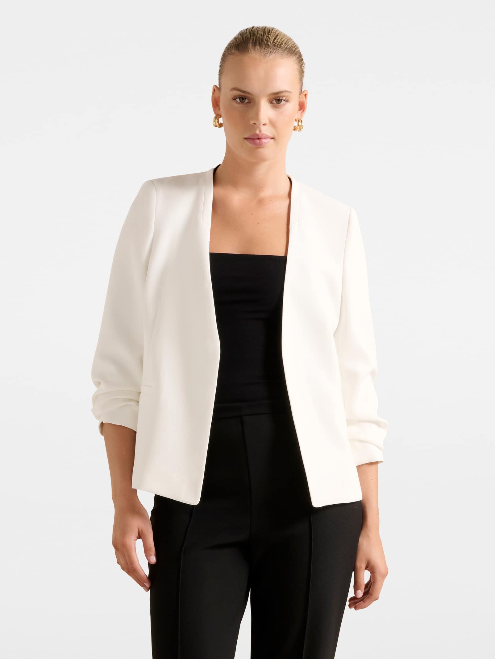 Ruby Ruched Sleeve Jacket