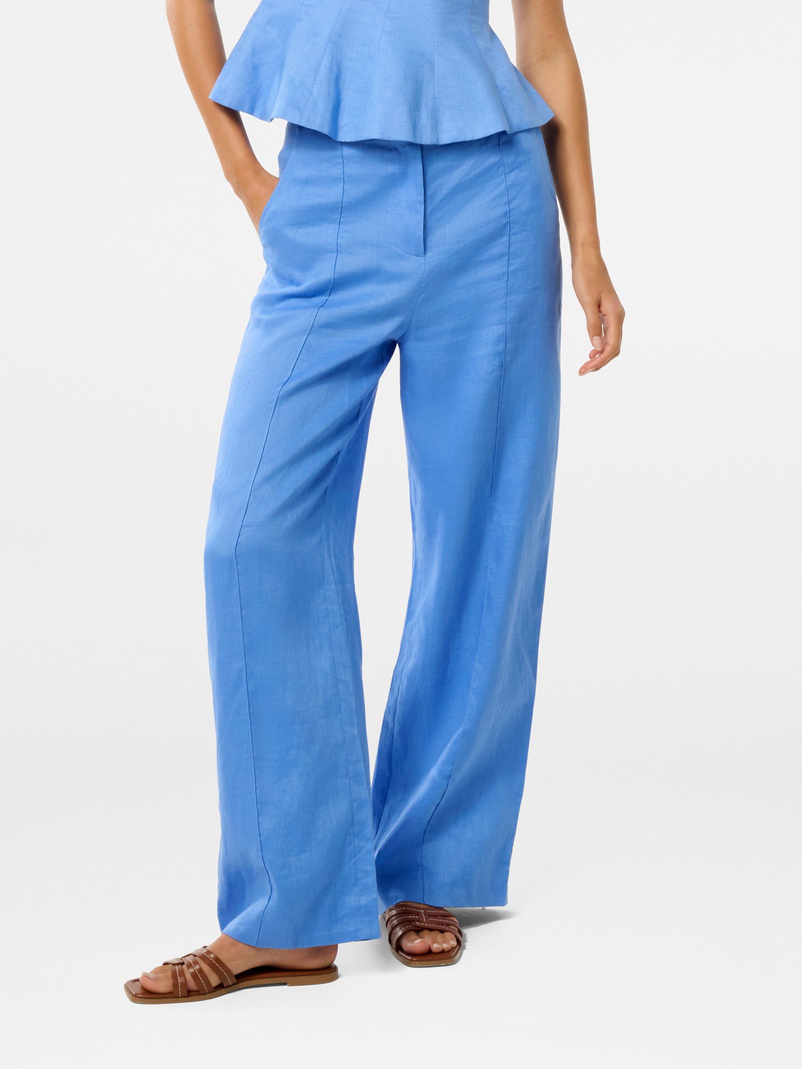 Penny Linen Wide Leg Pant
