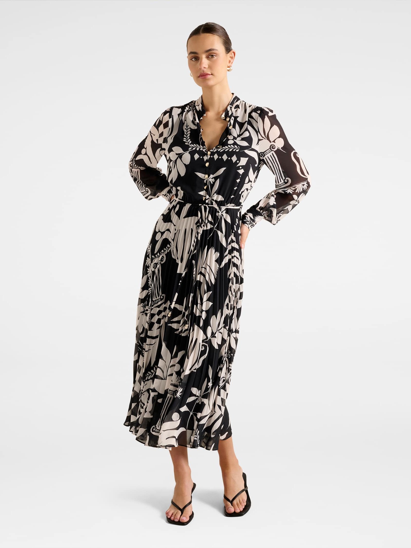 Annabel Button Through Midi Dress