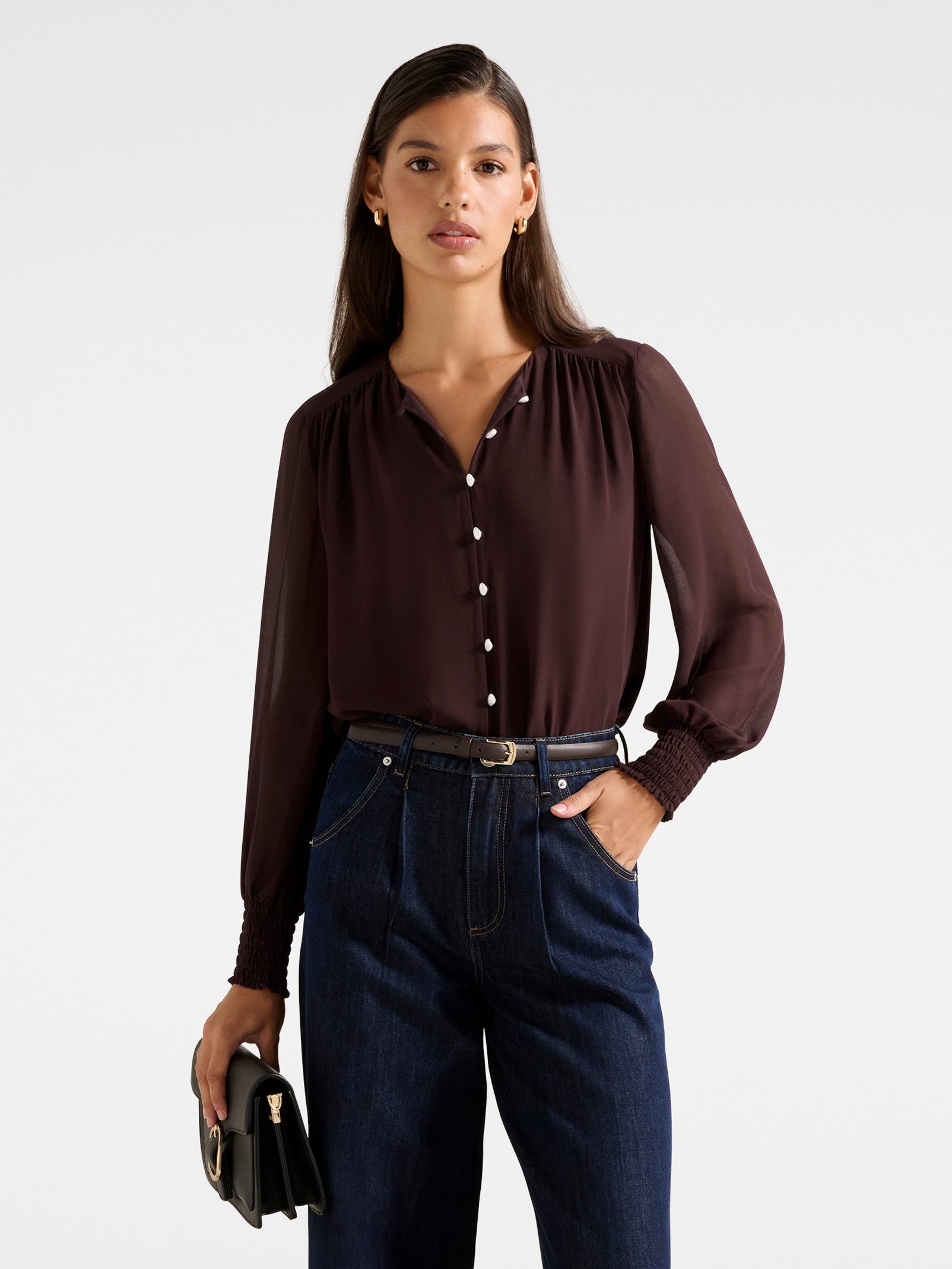 Piper Gathered Yoke Blouse
