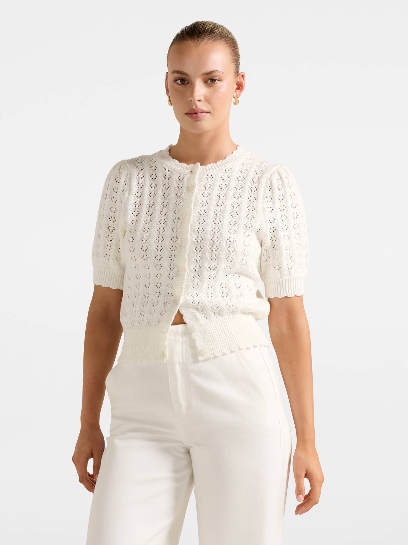 Bianca Stitch Detail Knit Top