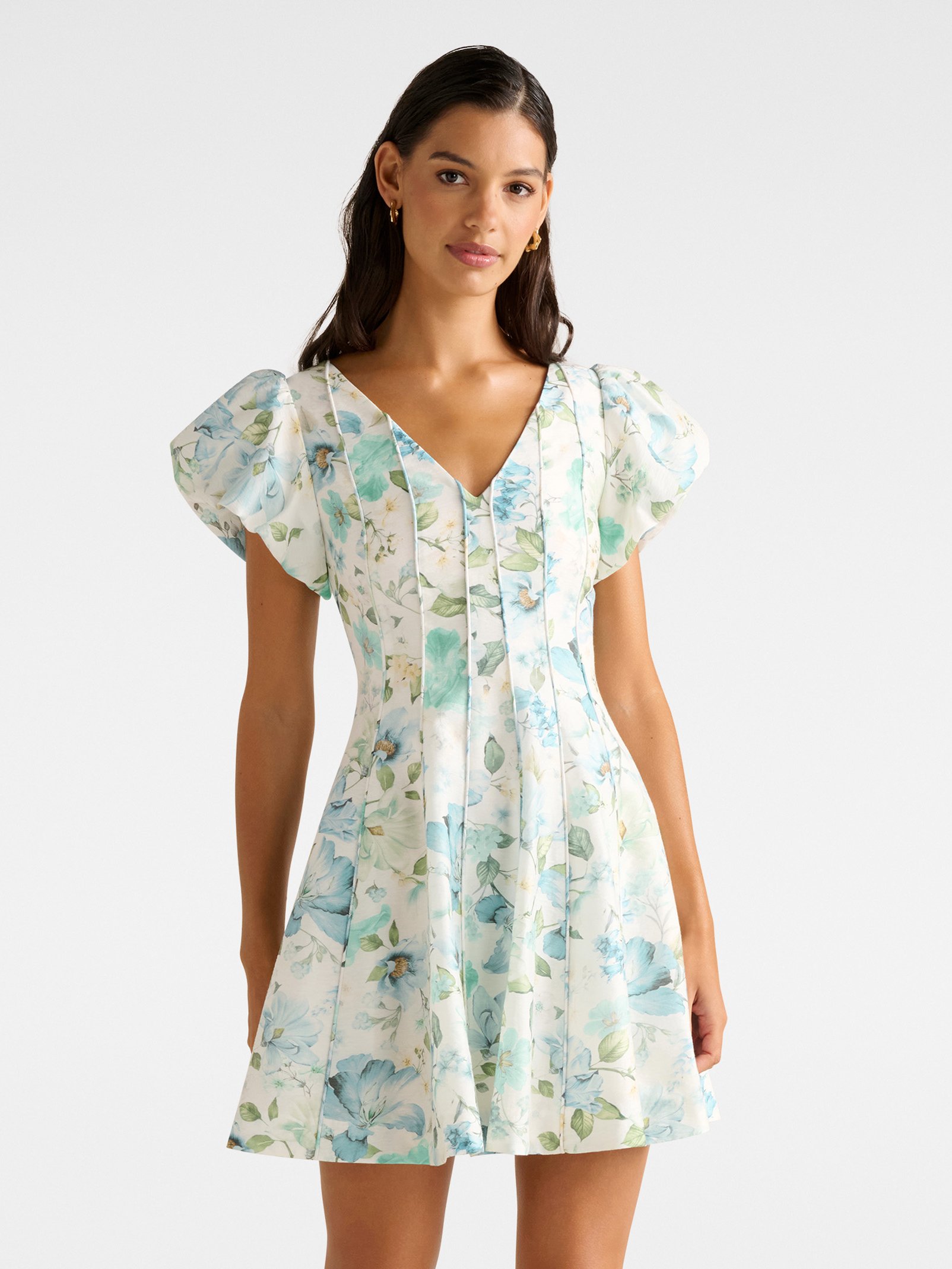 Camden Puff Sleeve Mini Dress