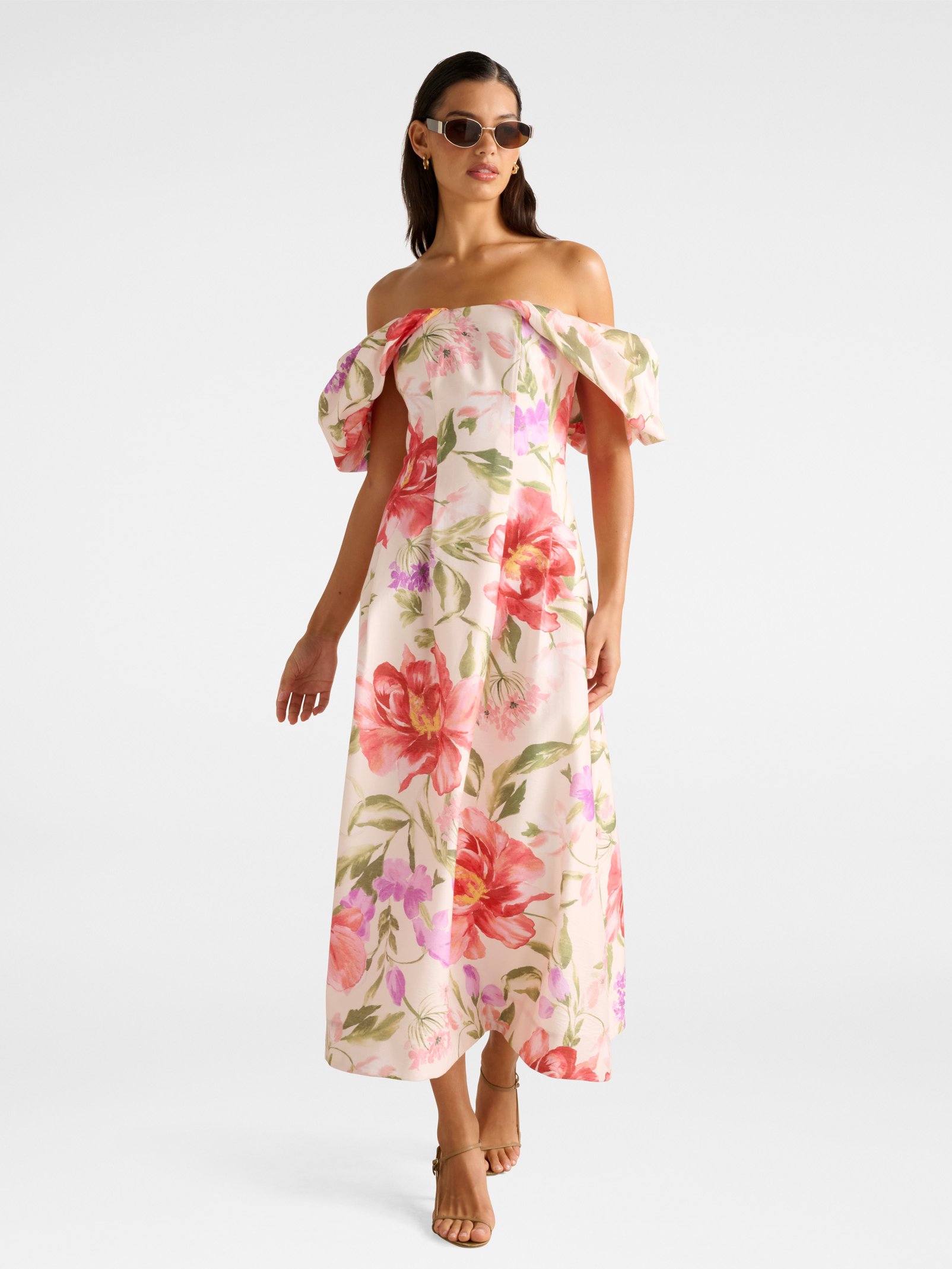 Janie Off Shoulder Midi Dress
