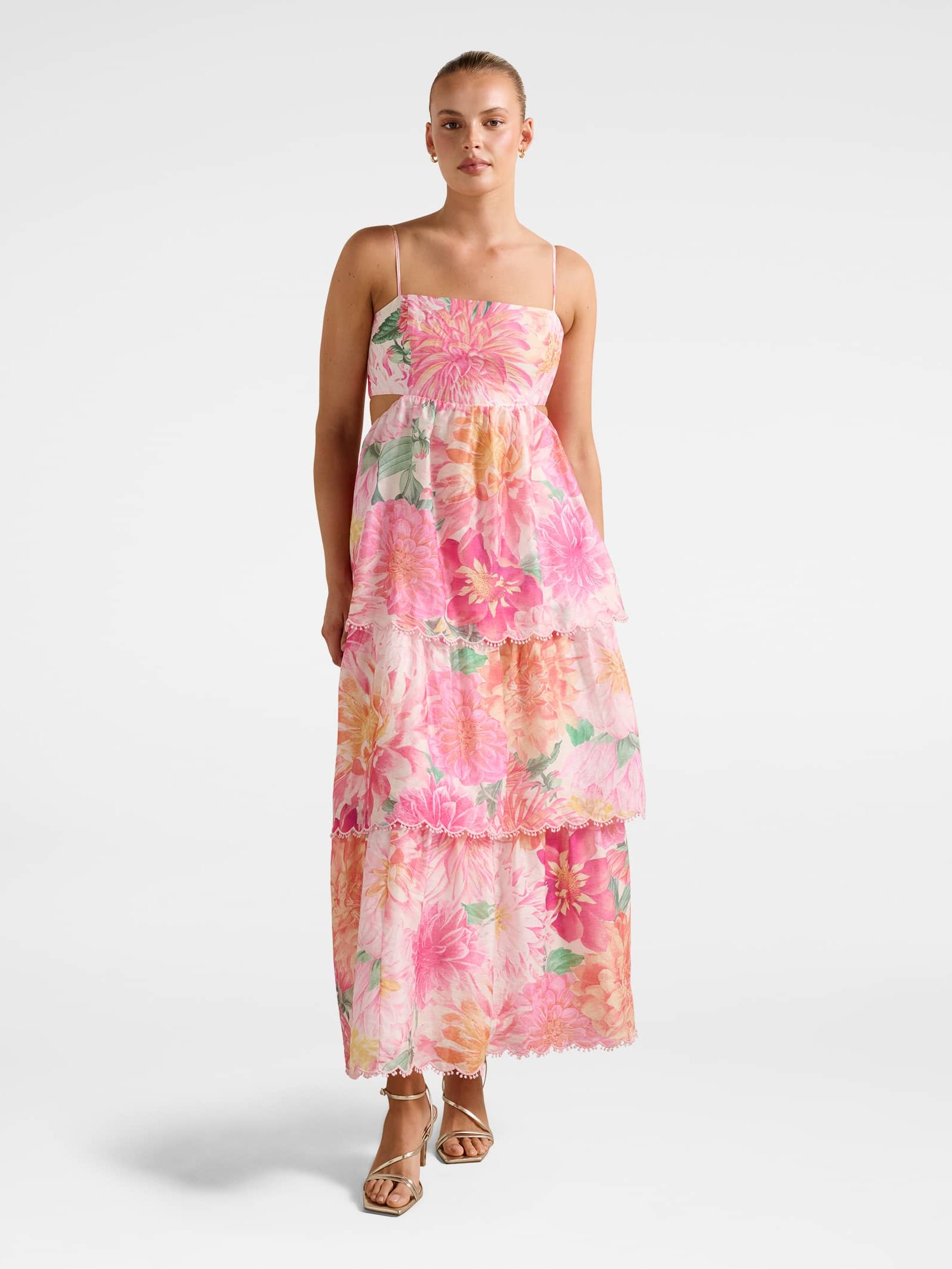 Shauna Tiered Midi Dress