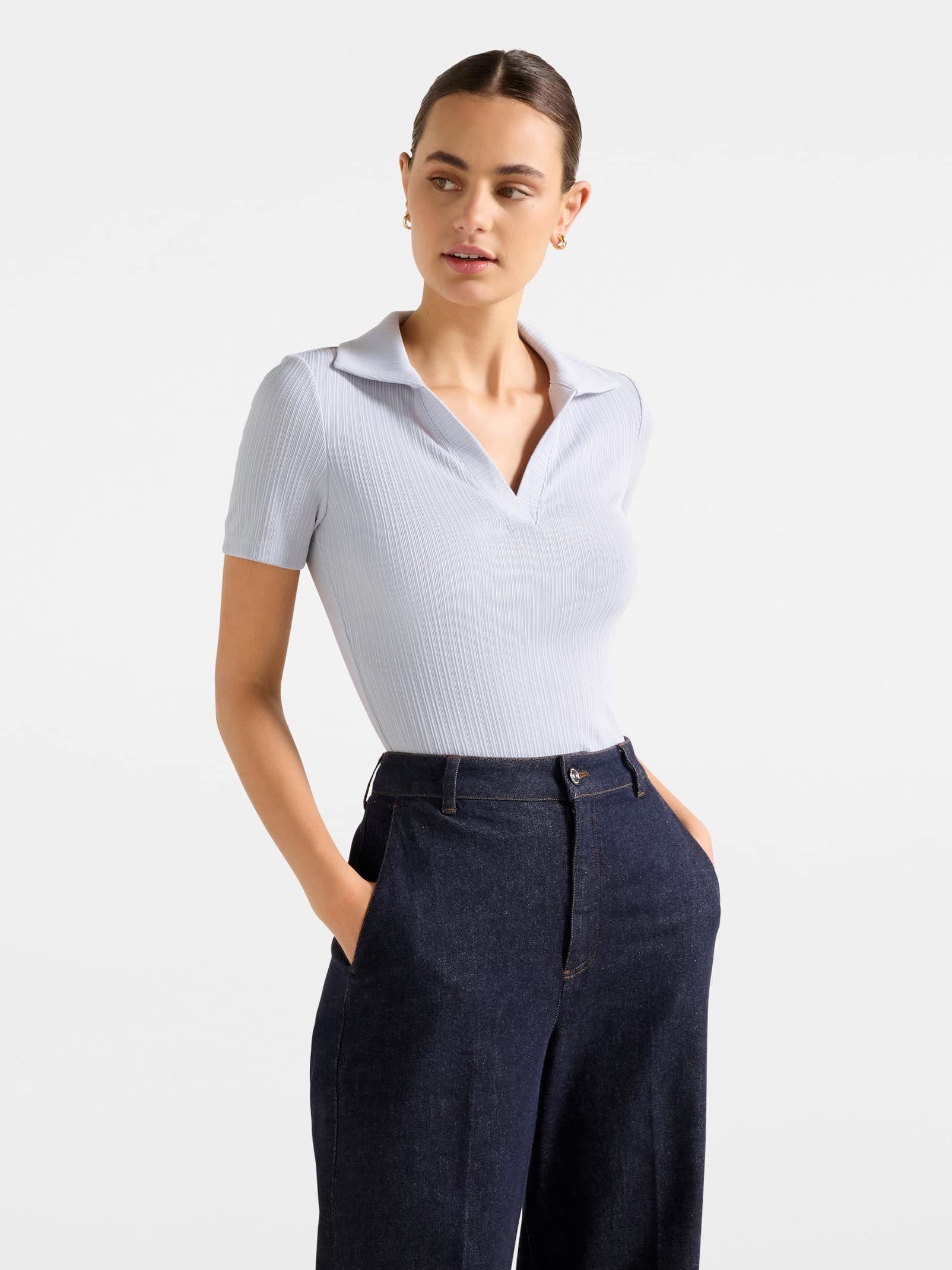 Addison Rib Short Sleeve Polo