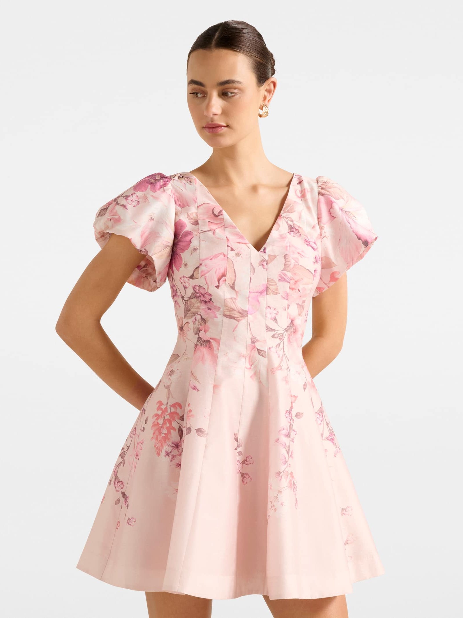 Camden Puff Sleeve Mini Dress