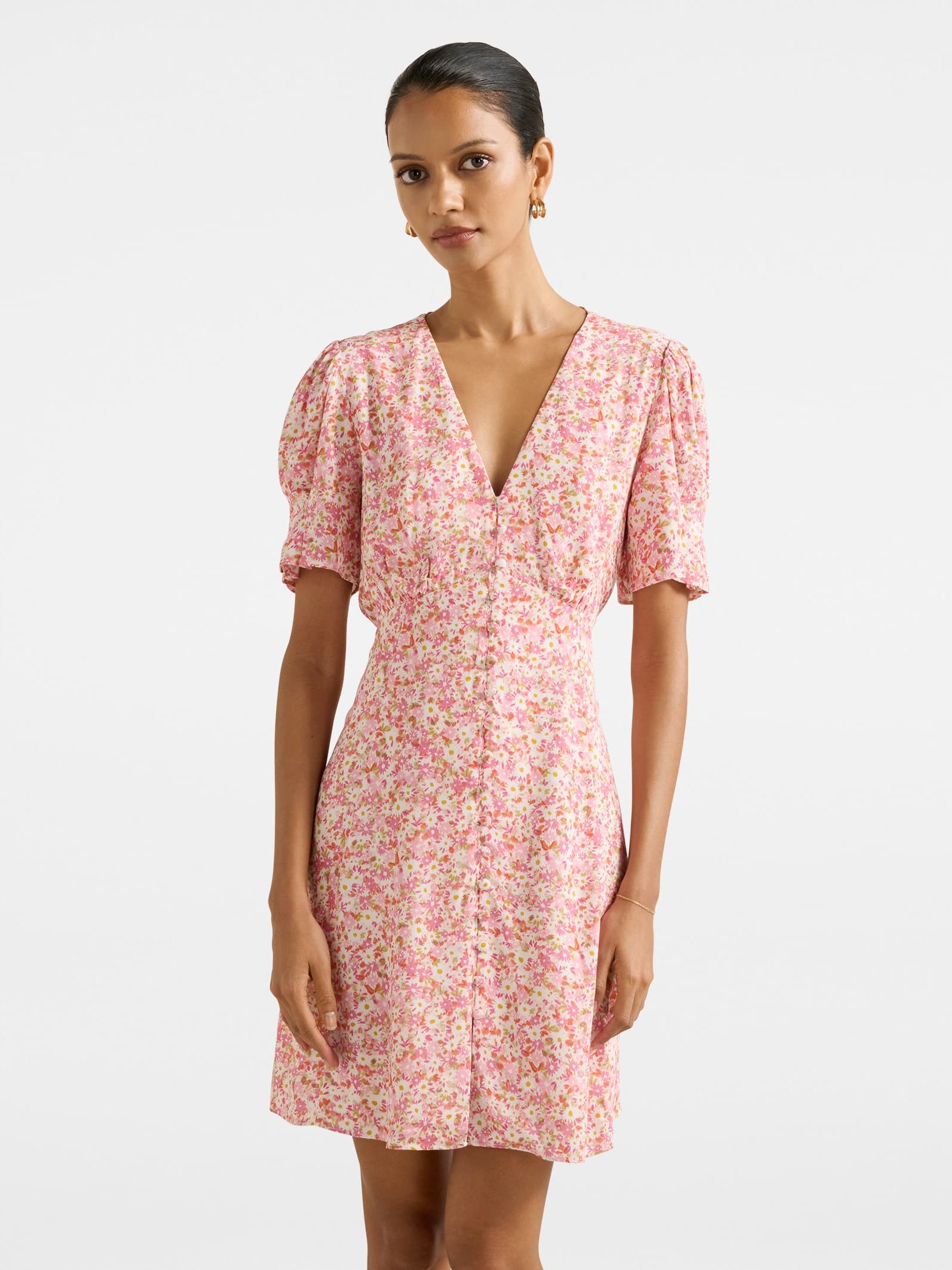 Saffron Petite Printed Sun Dress