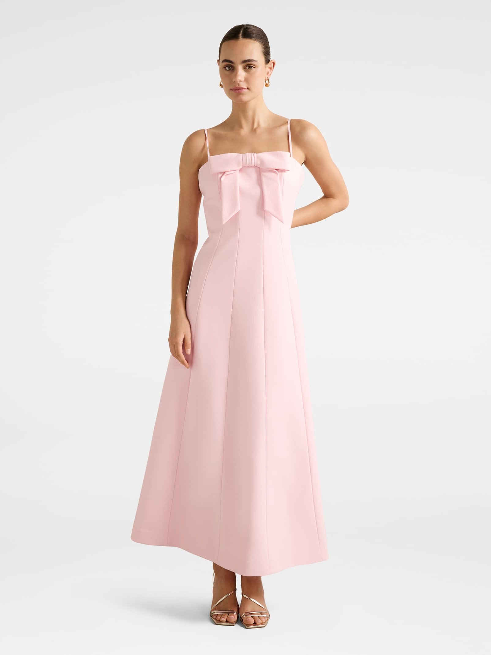 Harlow Bow Front Midi Dress