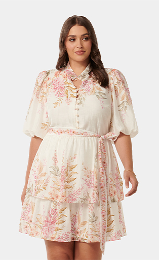 printed short dresses